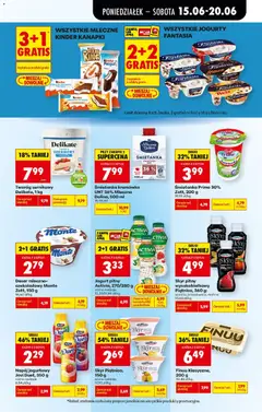 Pogląd oferty "Skyr pitny wysokobiałkowy Piątnica, 360 g, Skyr pitny wysokobiałkowy" - ważna od 15.06.2026 | Strona: 43 | Produkty: Karta, Jogurt, Skyr, Śmietanka kremówka