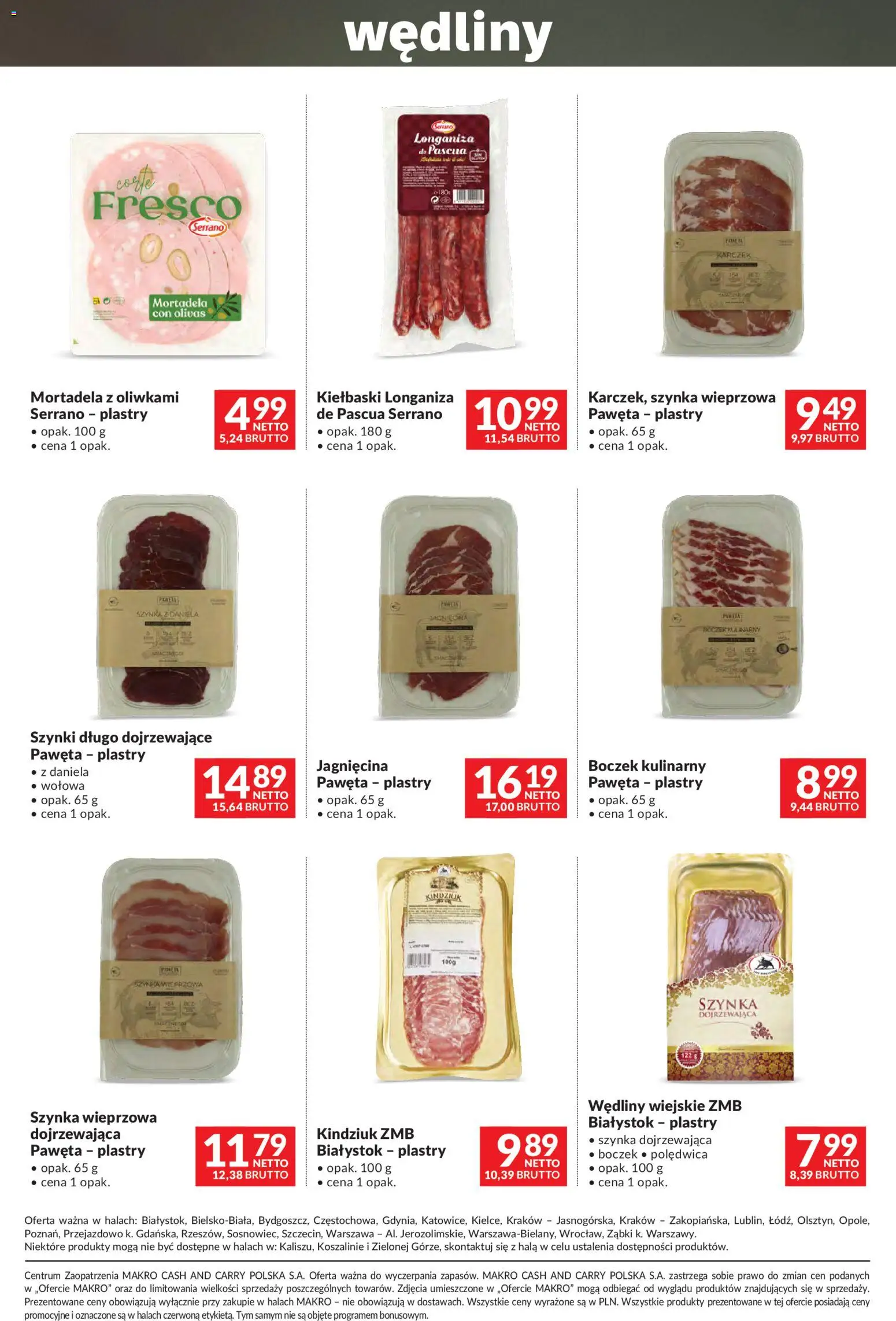 Makro gazetka - Sery, Wędliny, Wina od 01.09.2026 | Strona: 23 | Produkty: Karczek, Szynka, Boczek, Wędliny