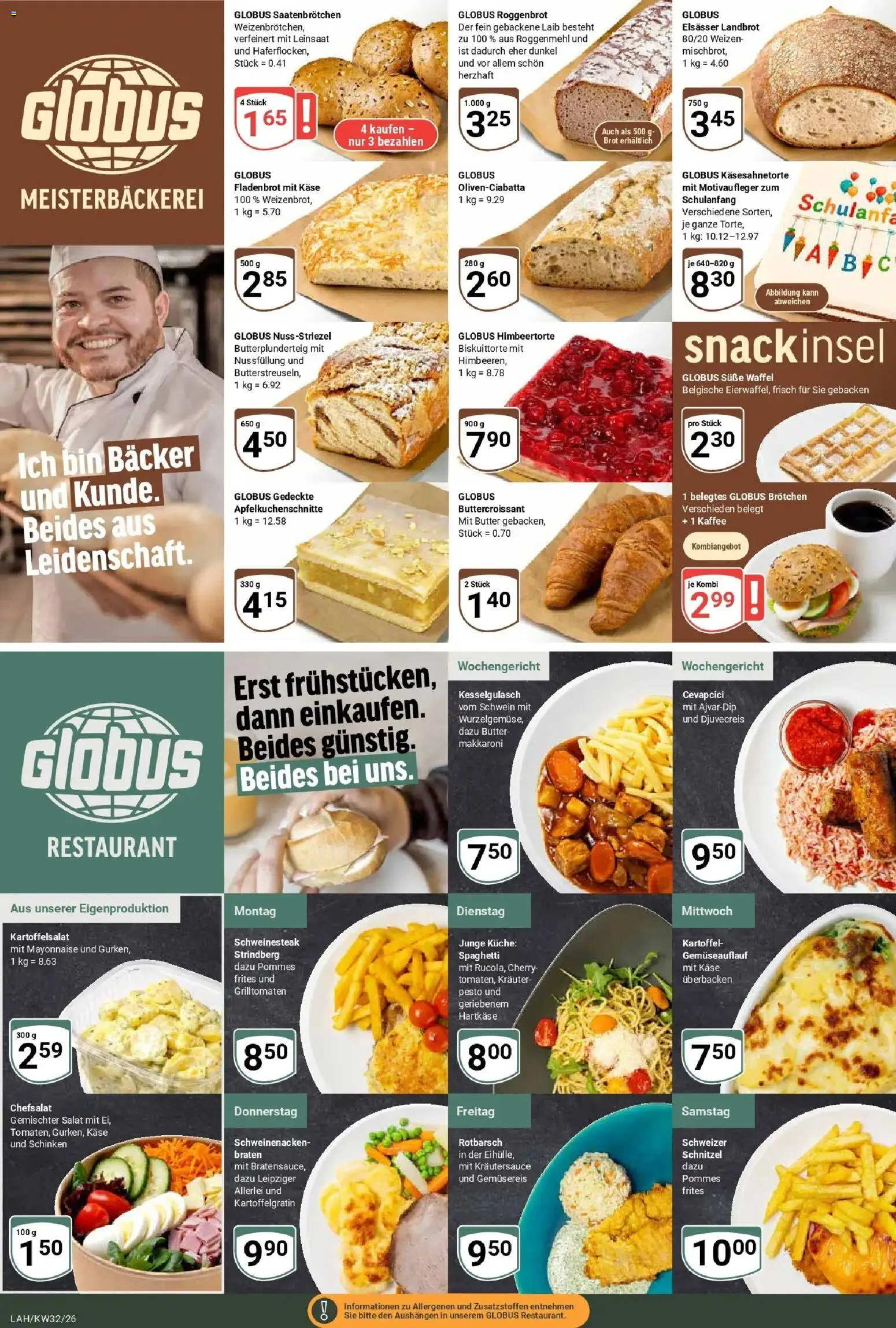 Globus Prospekt Lahnstein (ab 03.08.2026) » Angebote online | Seite: 11 | Produkte: Käse, Küche, Cevapcici, Mayonnaise