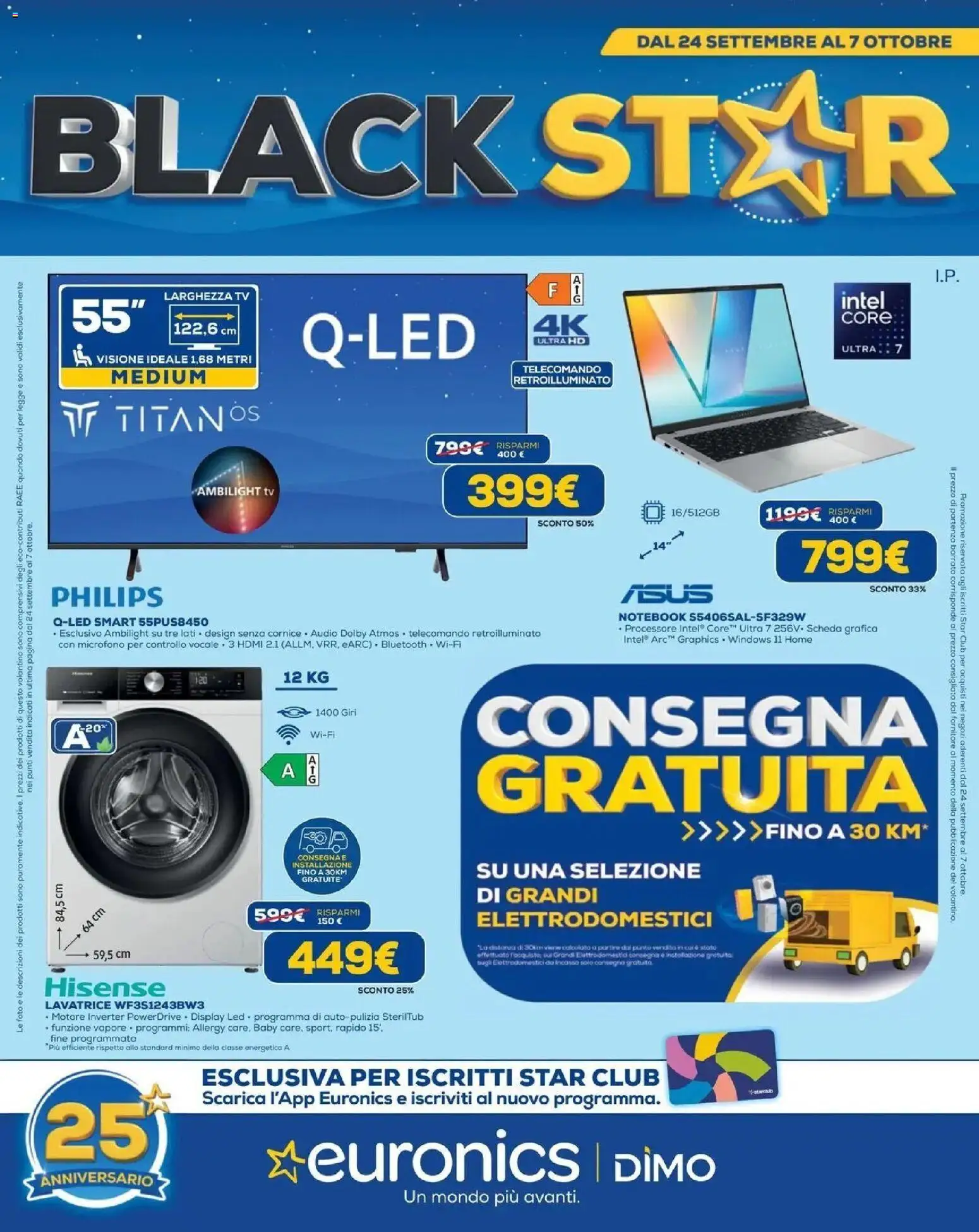 Nuovo Euronics volantino Venaria Reale dal 24/09/2026 > offerte anteprima 🛍️ | Pagina: 1 | Prodotti: Notebook, Telecomando, TV, Audio