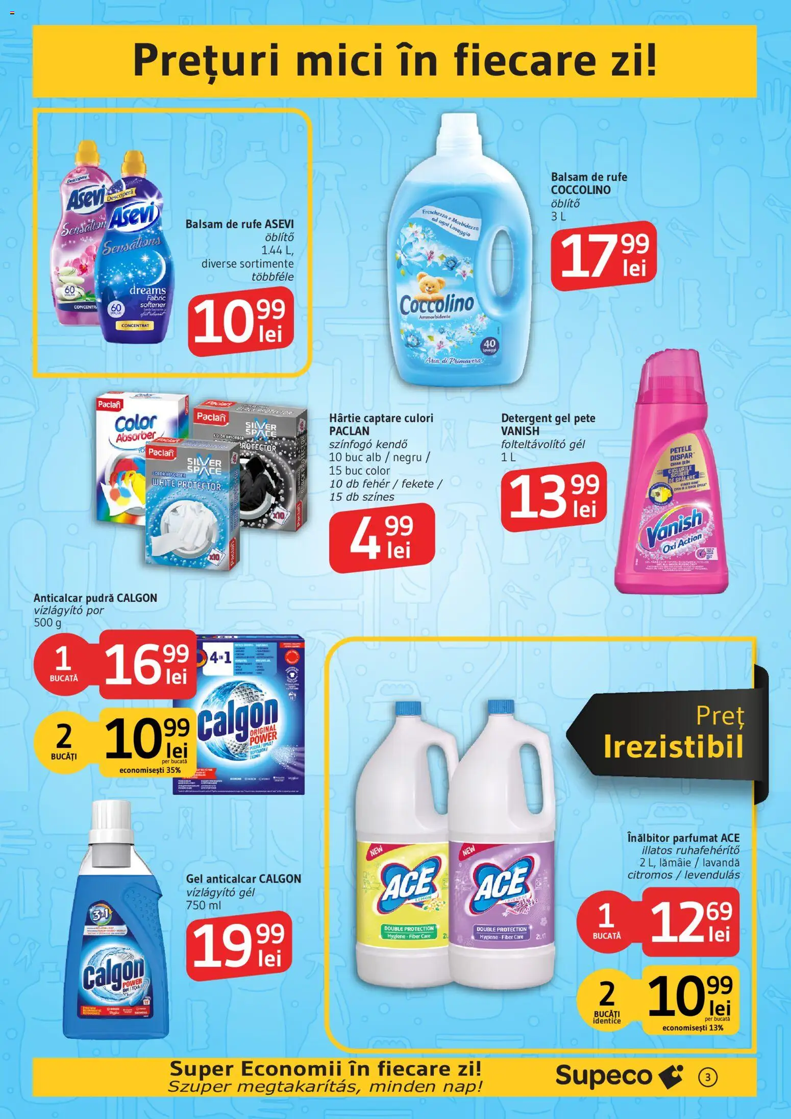 Noul catalog Supeco – valabil de la 16.07.2026 | Pagină: 3 | Produse: Mici, Önlük, Balsam, Lămâie