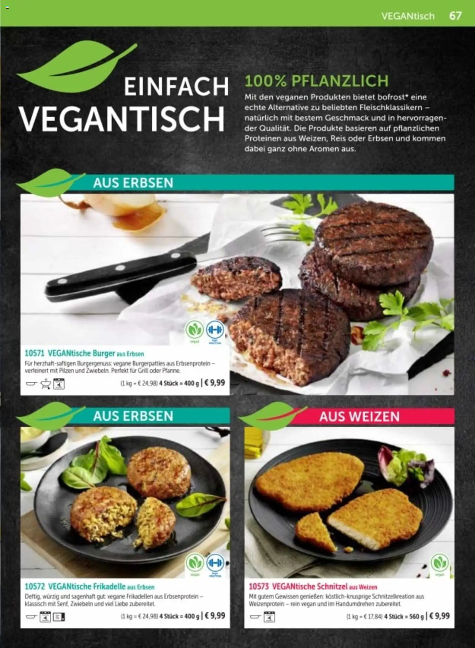 Bofrost Katalog – gültig ab 06.03.2026 | Seite: 67 | Produkte: Grill, Burger, Schnitzel, Reis