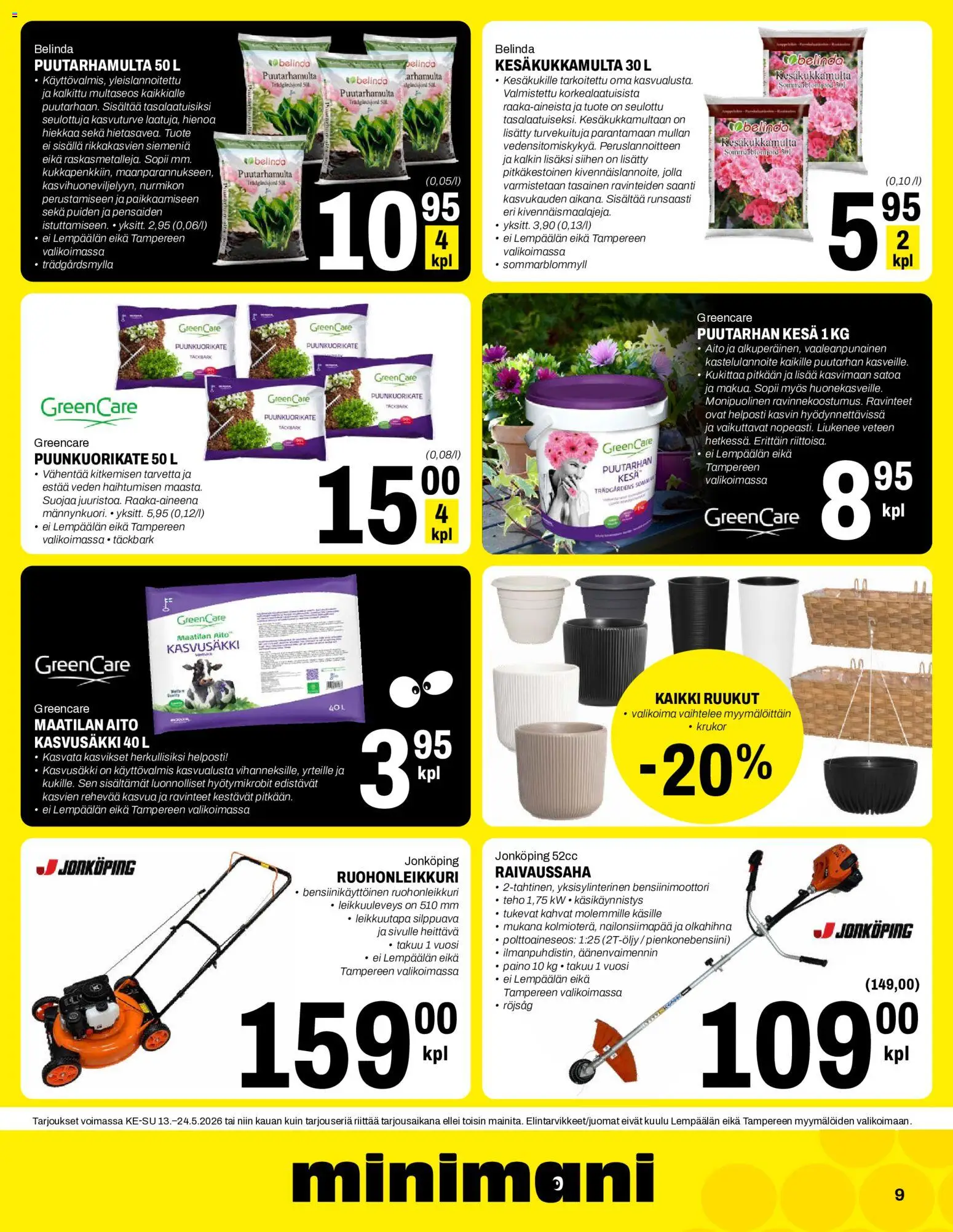 Minimani tarjoukset – voimassa 13.05.2026 alkaen | Sivu: 9