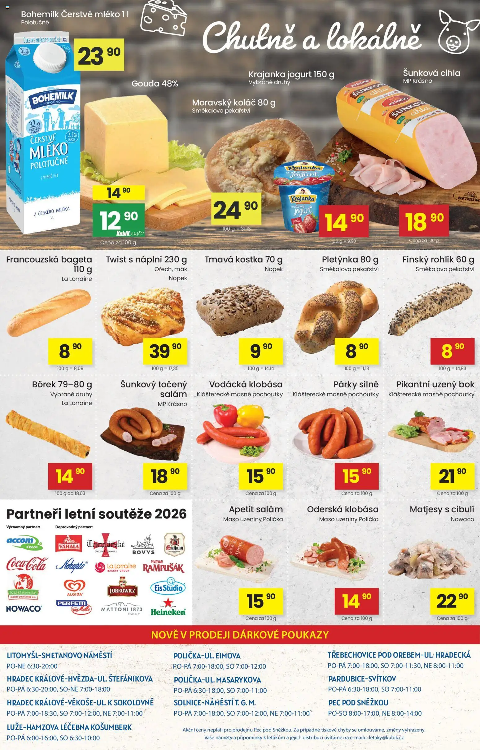 Kubík leták od 02.06.2026 | Strana: 4 | Produkty: Mléko polotučné, Matjesy s cibulí, Jogurt, Rohlík