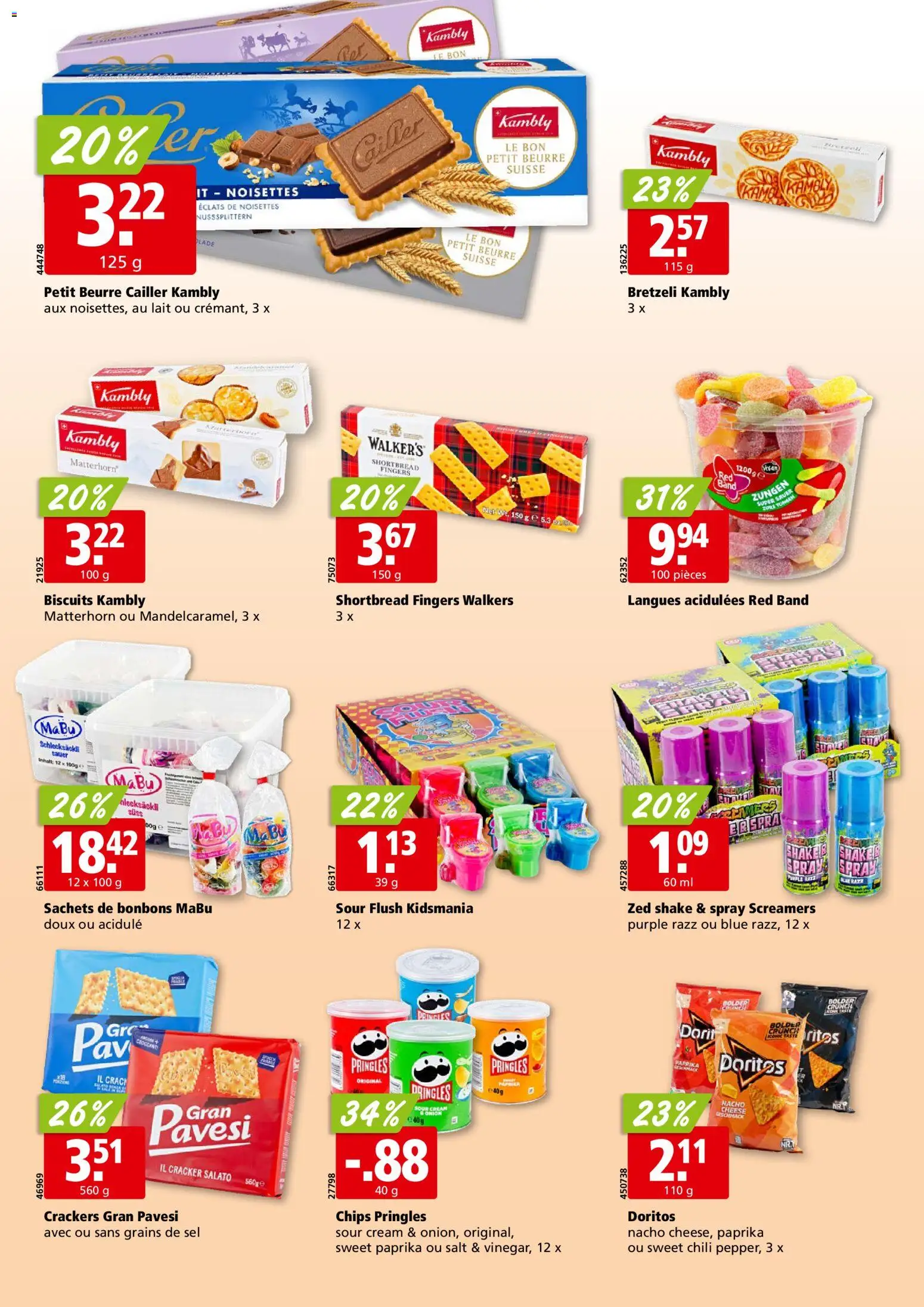 Aligro aktionen Chavannes, Matran, Genève, Sion – gültig ab 20.04.2026 | Seite: 28 | Produkte: Chili, Chips