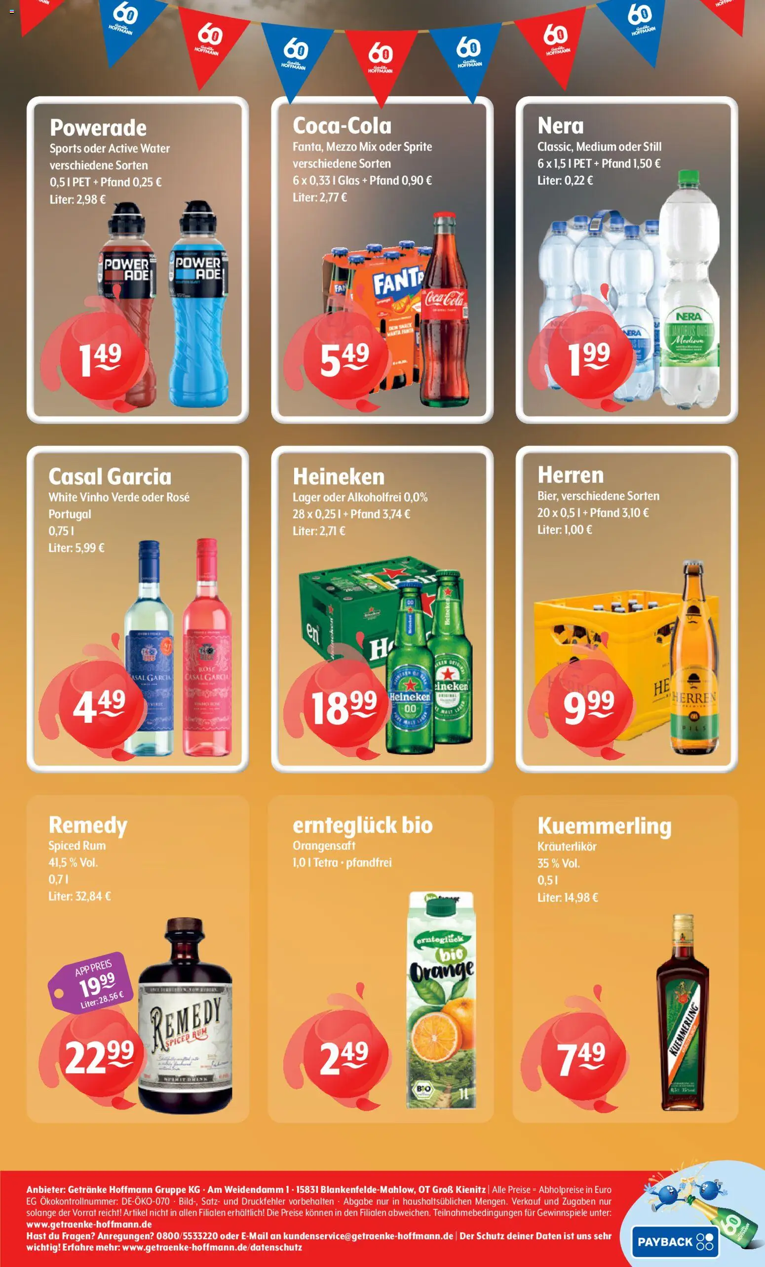 Trink und Spare Prospekt – gültig ab 26.10.2026 | Seite: 8 | Produkte: Coca cola, Rum, Orangensaft, Kuemmerling