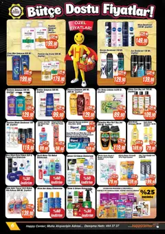 10.06.2026 tarihinden itibaren geçerli olan Happy Center kataloğu önizlemesi | Sayfa: 6 | Ürünler: Deodorant, Diş macunu, Diş fırçası, Koku