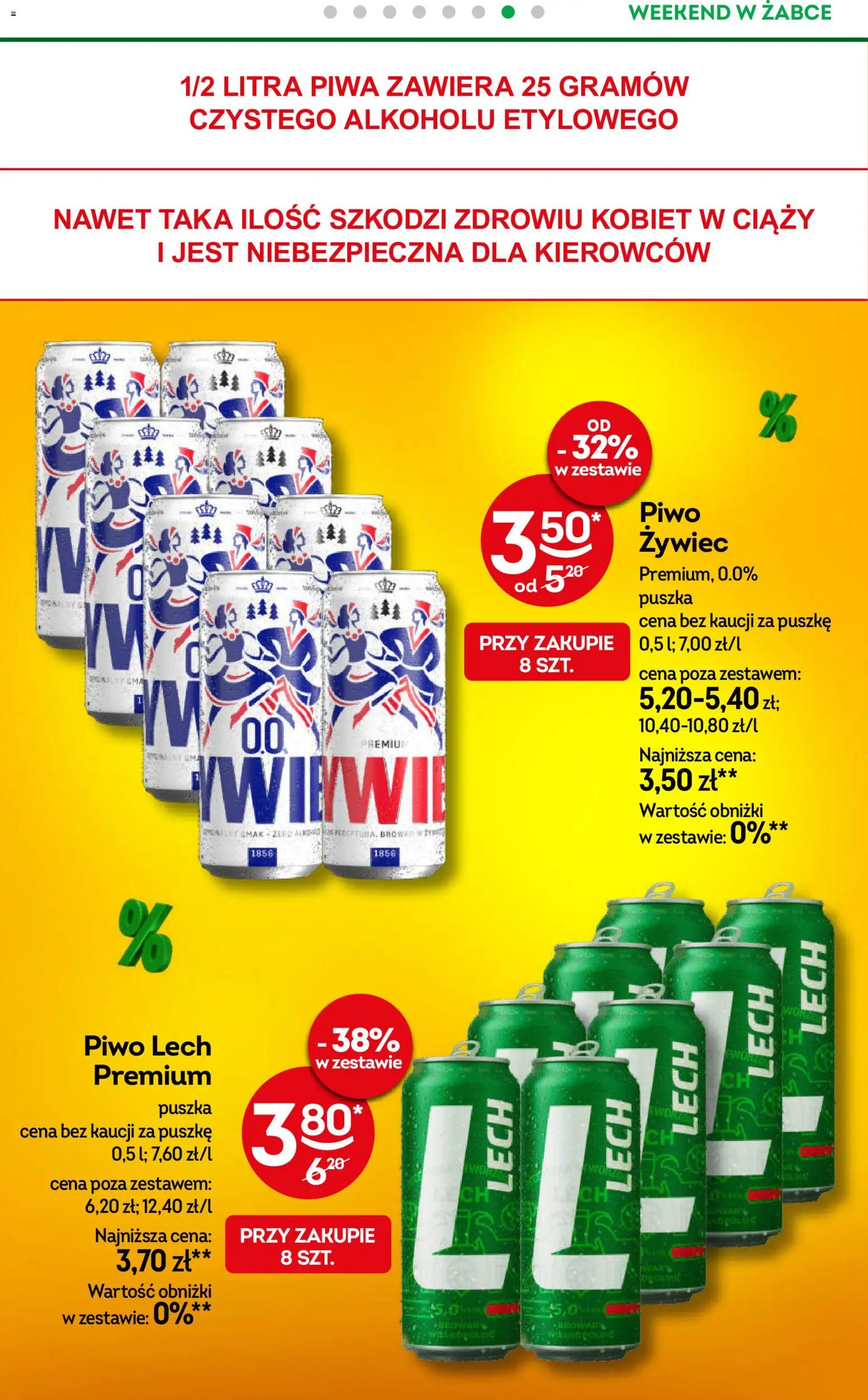 Żabka gazetka - Weekendowe promocje od 29.05.2026 | Strona: 8 | Produkty: Piwo