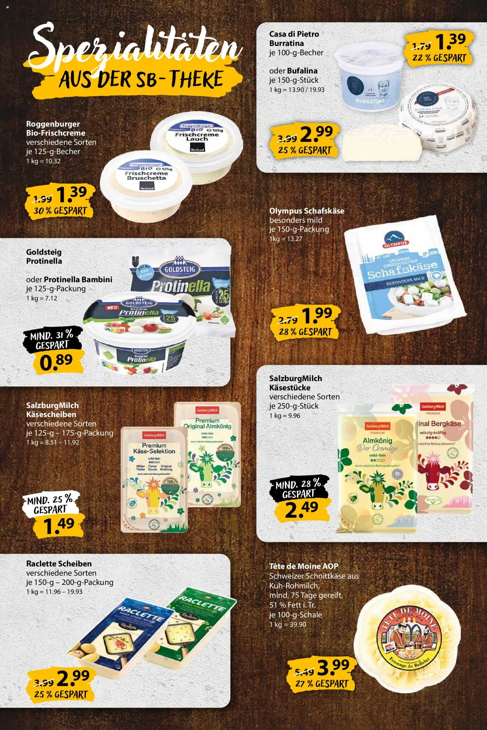 V-Markt Käsebeilage – gültig ab 29.10.2026 | Seite: 3 | Produkte: Spezialitäten, Raclette, Lauch, Schafskase