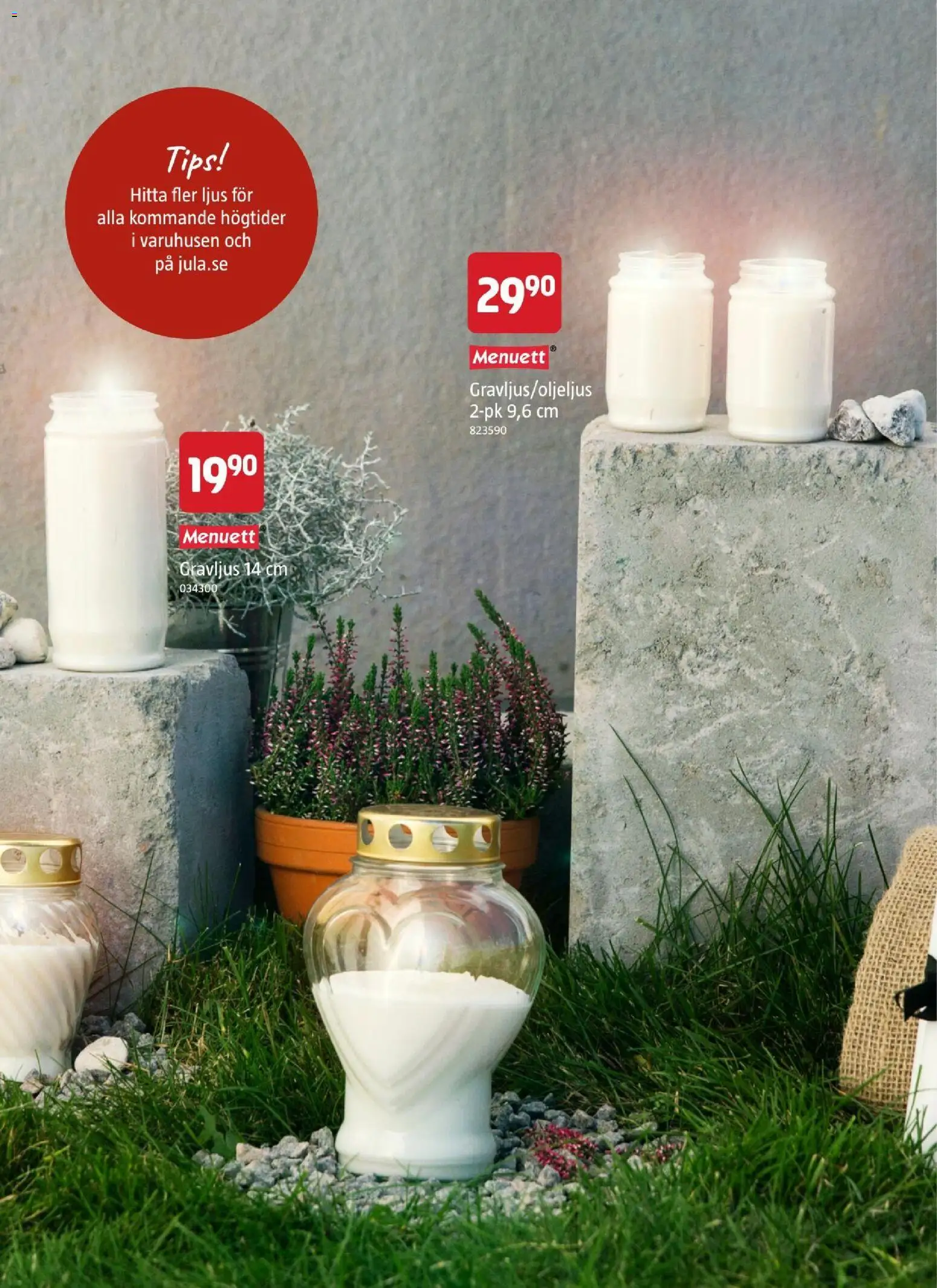 Jula reklamblad aktuell från 22/10/2026 | Sida: 54 | Produkter: Gravljus, Ljus