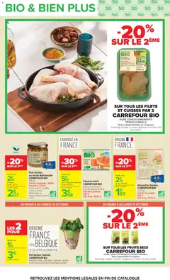 Carrefour - Prévisualisation de Pois chiches au sel de Noirmoutier CARREFOUR BIO, 446 ml. valide à partir de 06/10/2026 | Page: 16
