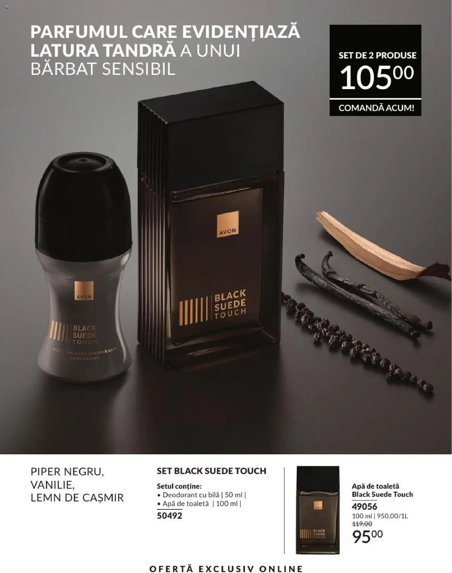 Noul catalog Avon – valabil de la 01.08.2026 | Pagină: 186 | Produse: Toaletă, Apă de toaletă, Deodorant, Piper