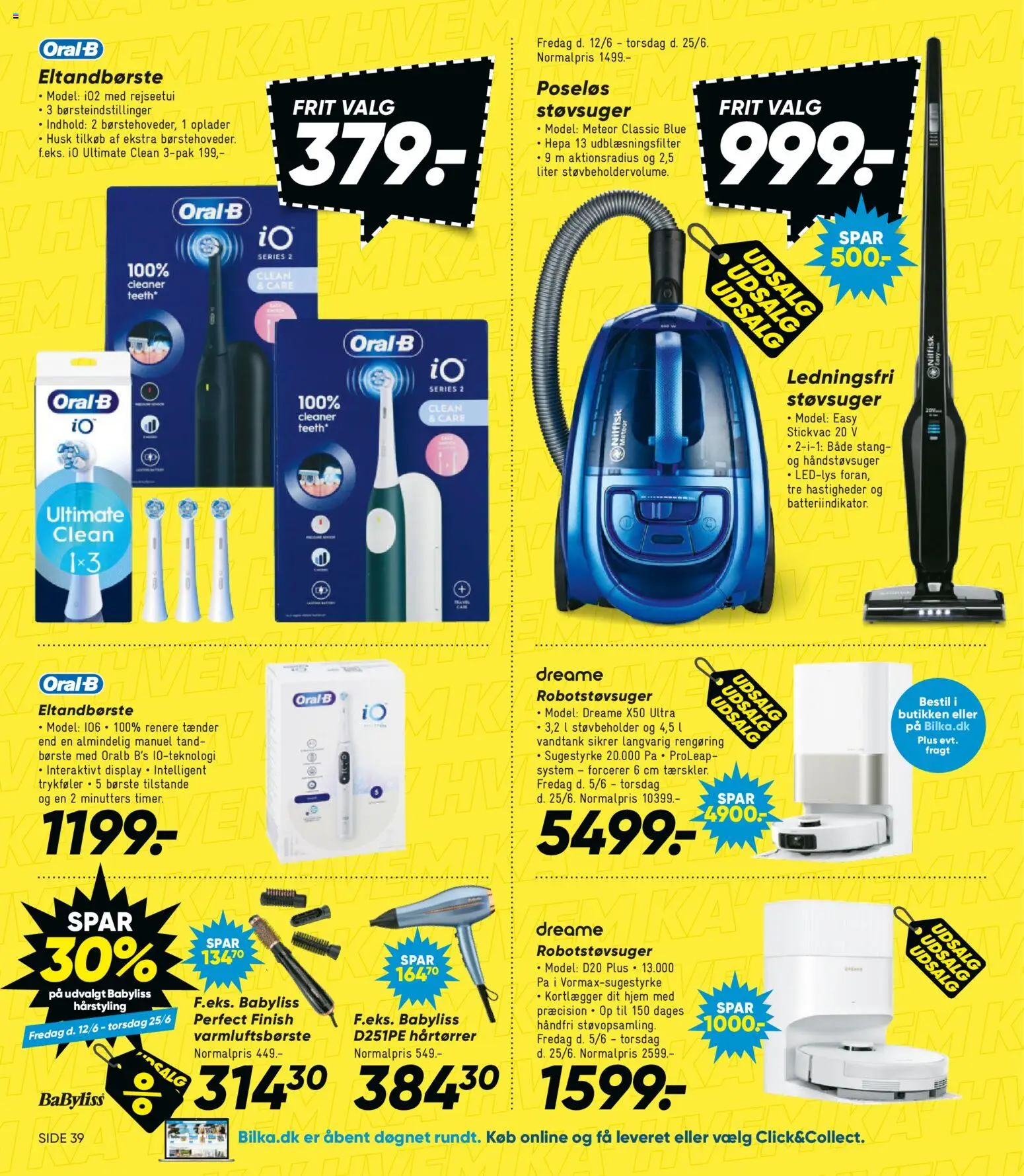 Bilka tilbudsavis – gyldig fra 12.06.2026 | Side: 31 | Produkter: Robotstøvsuger, Eltandbørste, Støvsuger, Hårtørrer