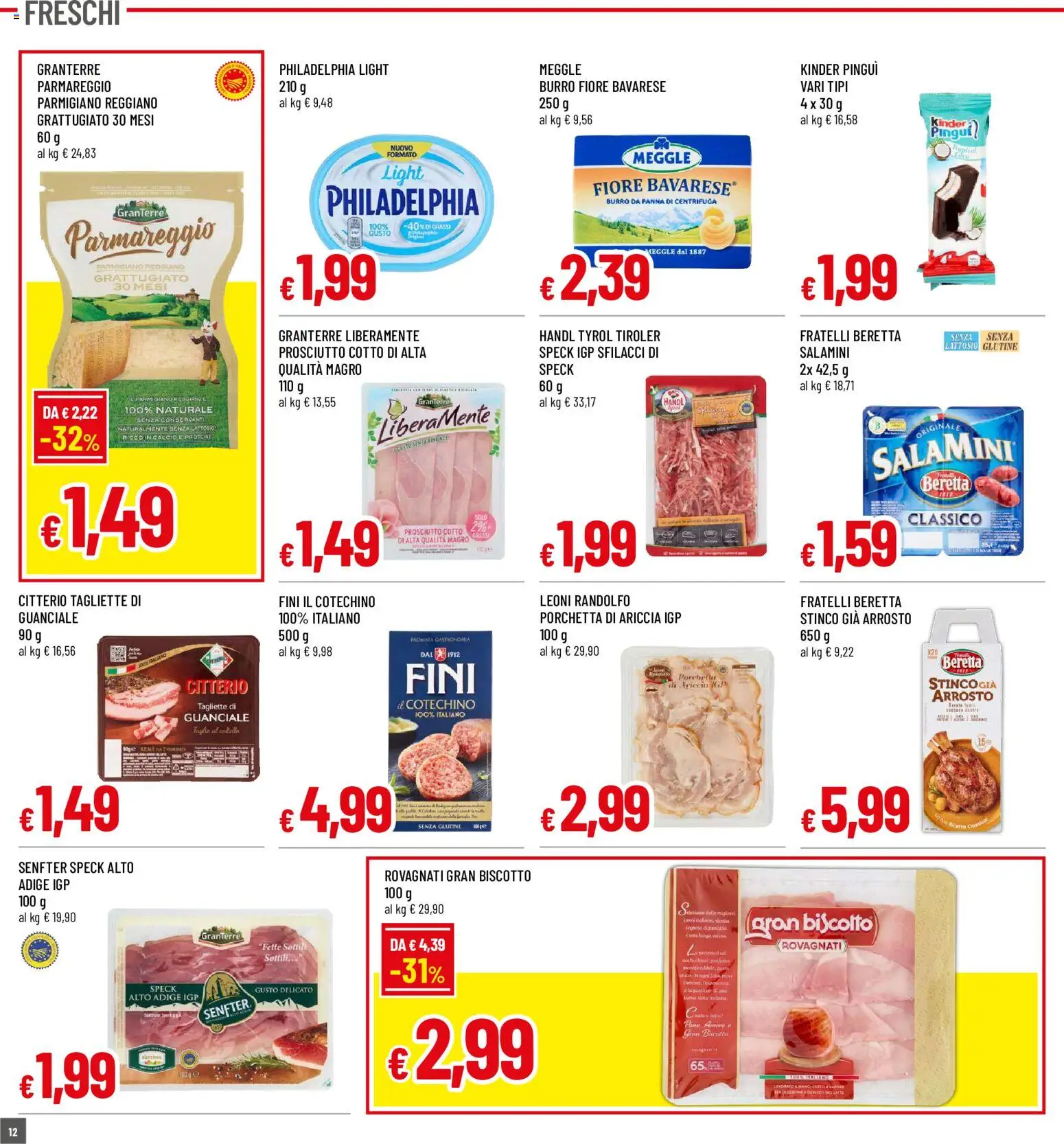 Volantino Galassia del 15/10/2026 | Pagina: 12 | Prodotti: Arrosto, Porchetta, Cotechino, Guanciale
