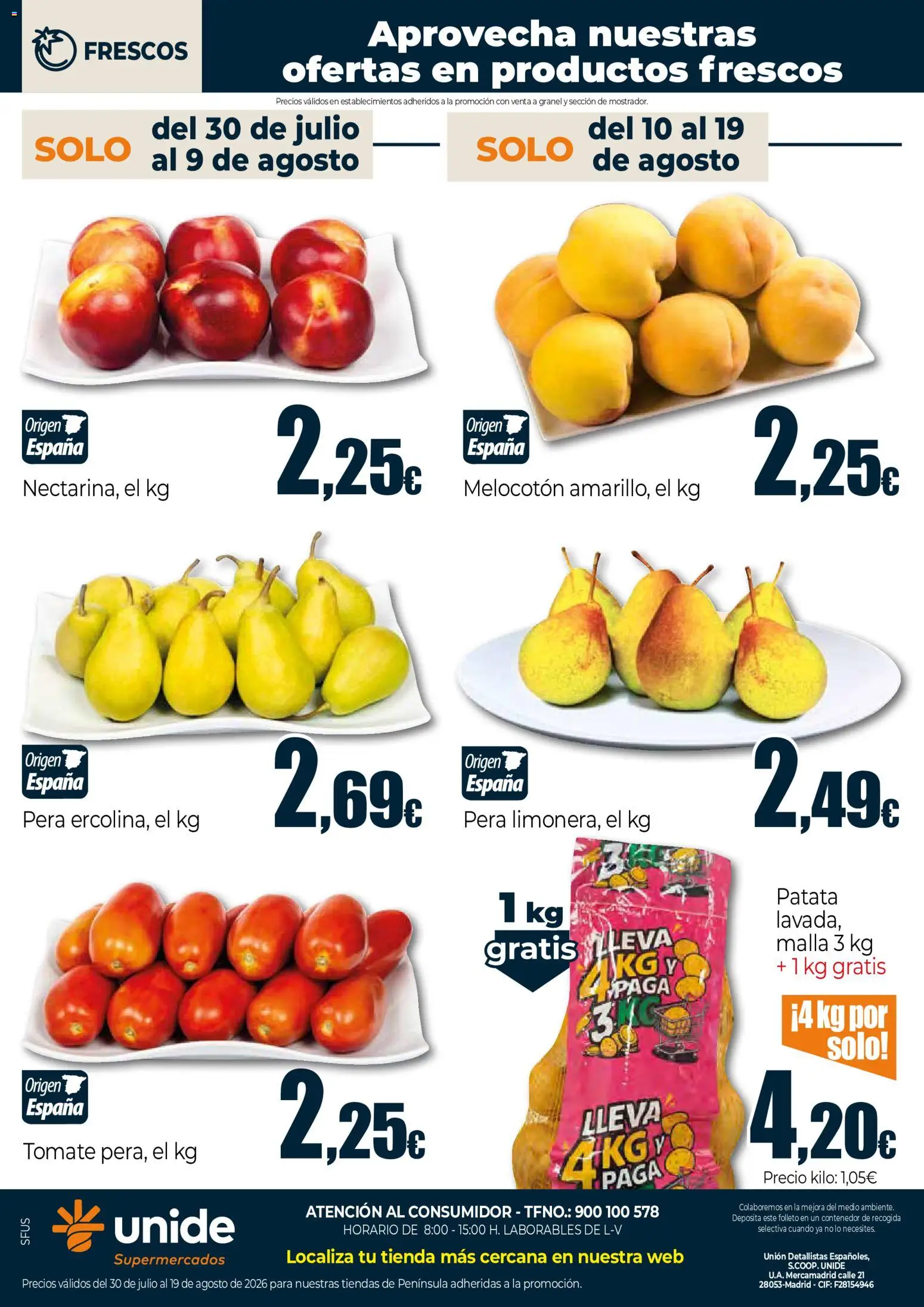 Unide Este verano tus ofertas más a mano Supermercados │ válido desde el 30/07/2026 | Página: 4 | Productos: Tomate