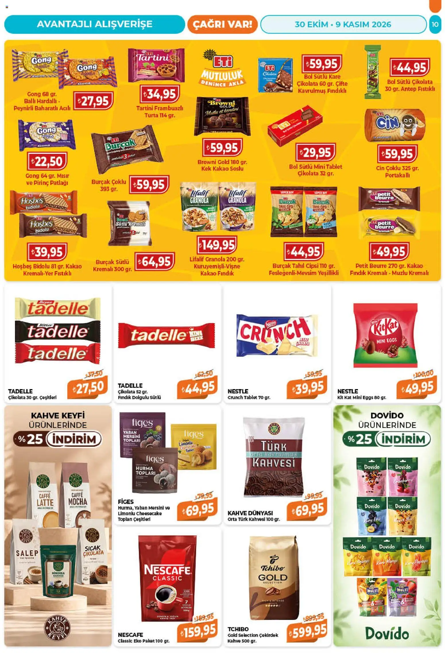Çağrı Market Katalog - 30 Ekim 2026 tarihinden itibaren geçerlidir | Sayfa: 10