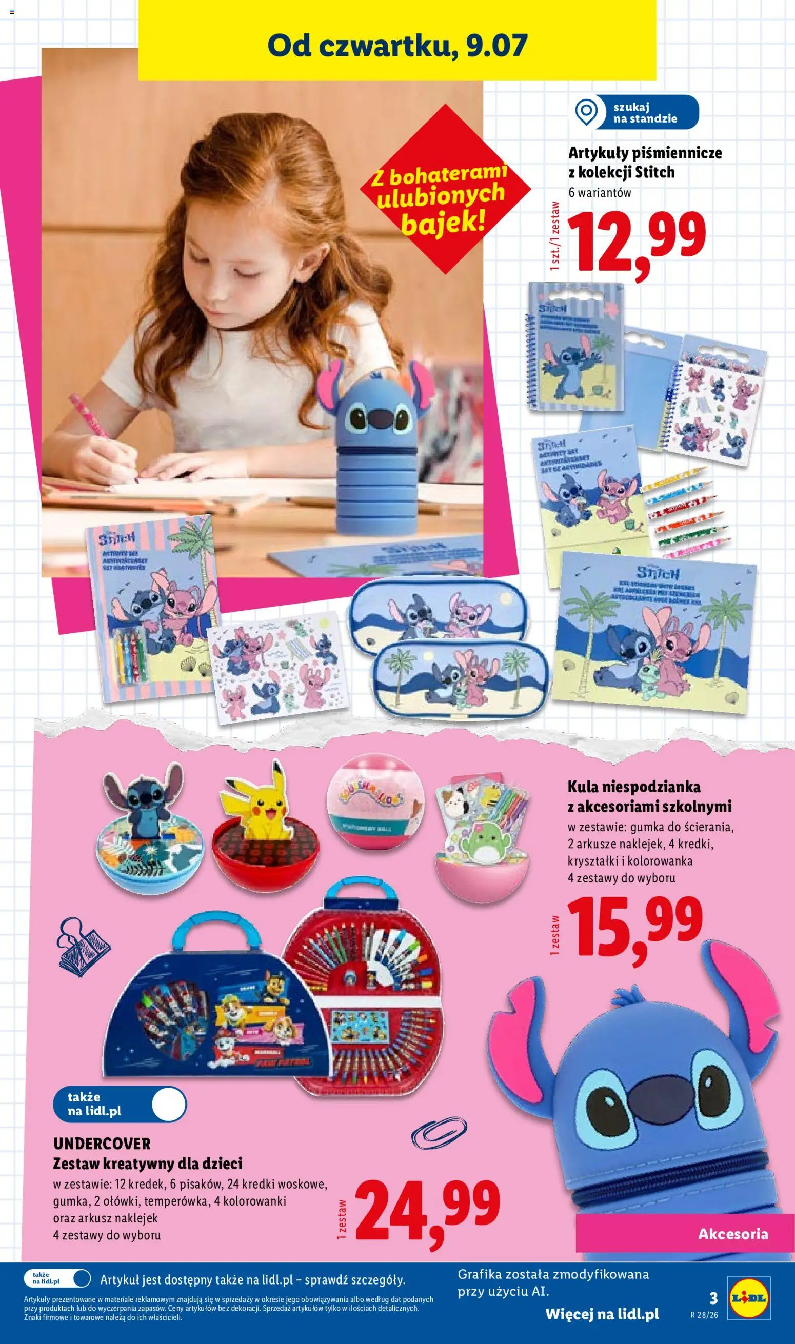 Lidl Katalog od 09.07.2026 | Strona: 3 | Produkty: Kredki