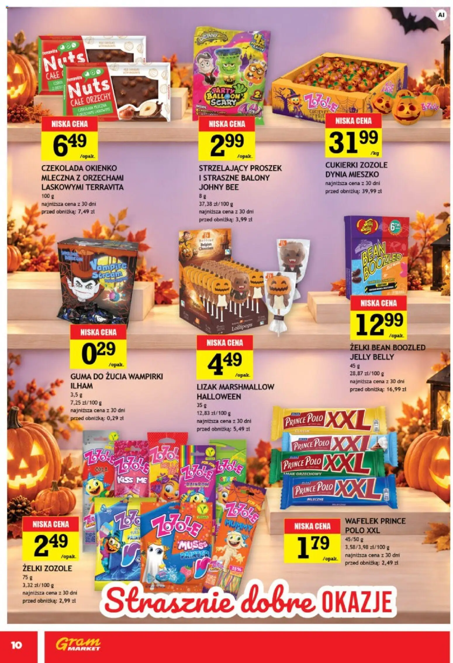 Gram Market gazetka od 21.10.2026 | Strona: 10 | Produkty: Dynia, Wafelek, Żelki, Guma do żucia