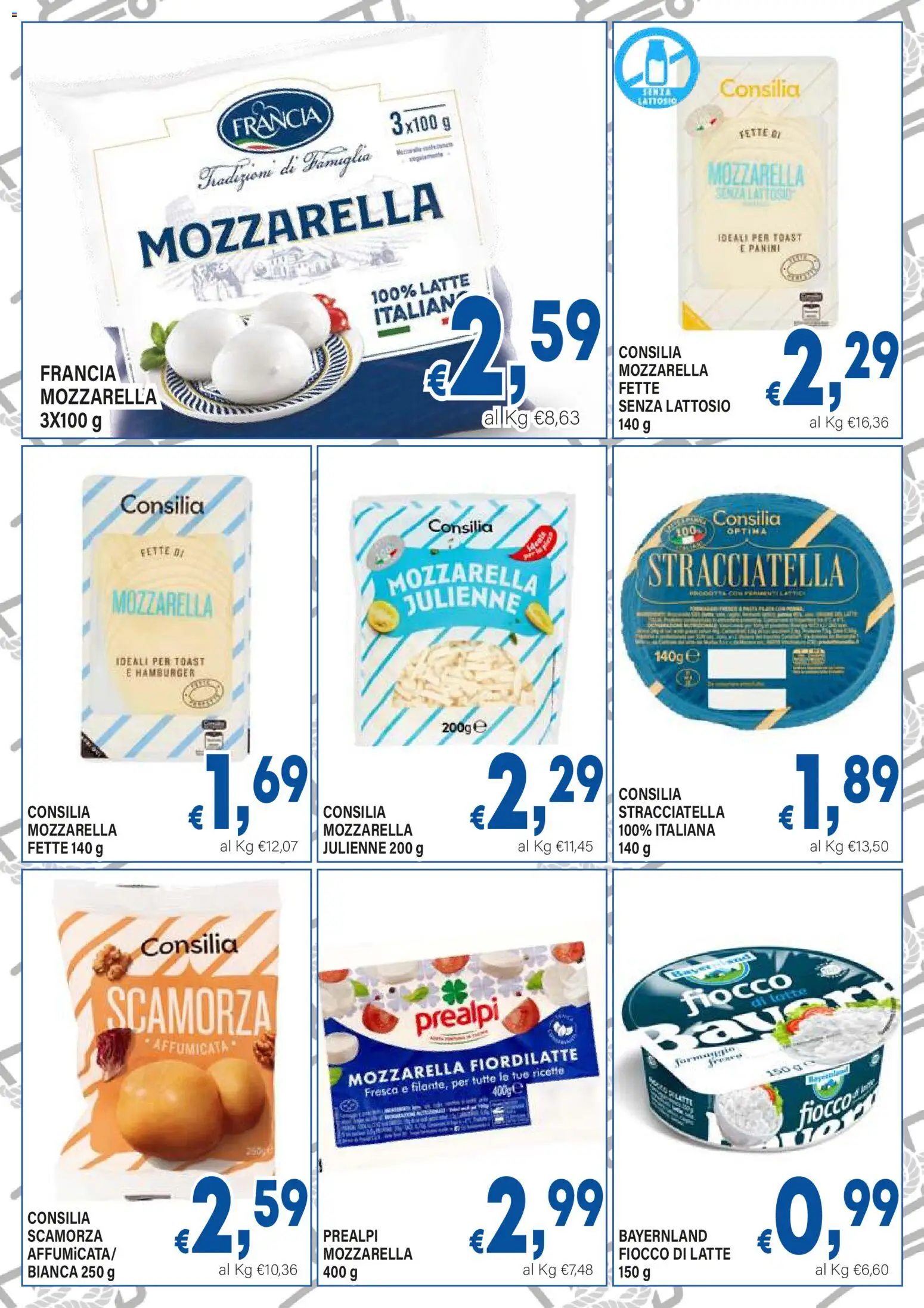Volantino DEM del 30/06/2026 | Pagina: 8 | Prodotti: Mozzarella senza lattosio, Mozzarella, Latte, Stracciatella