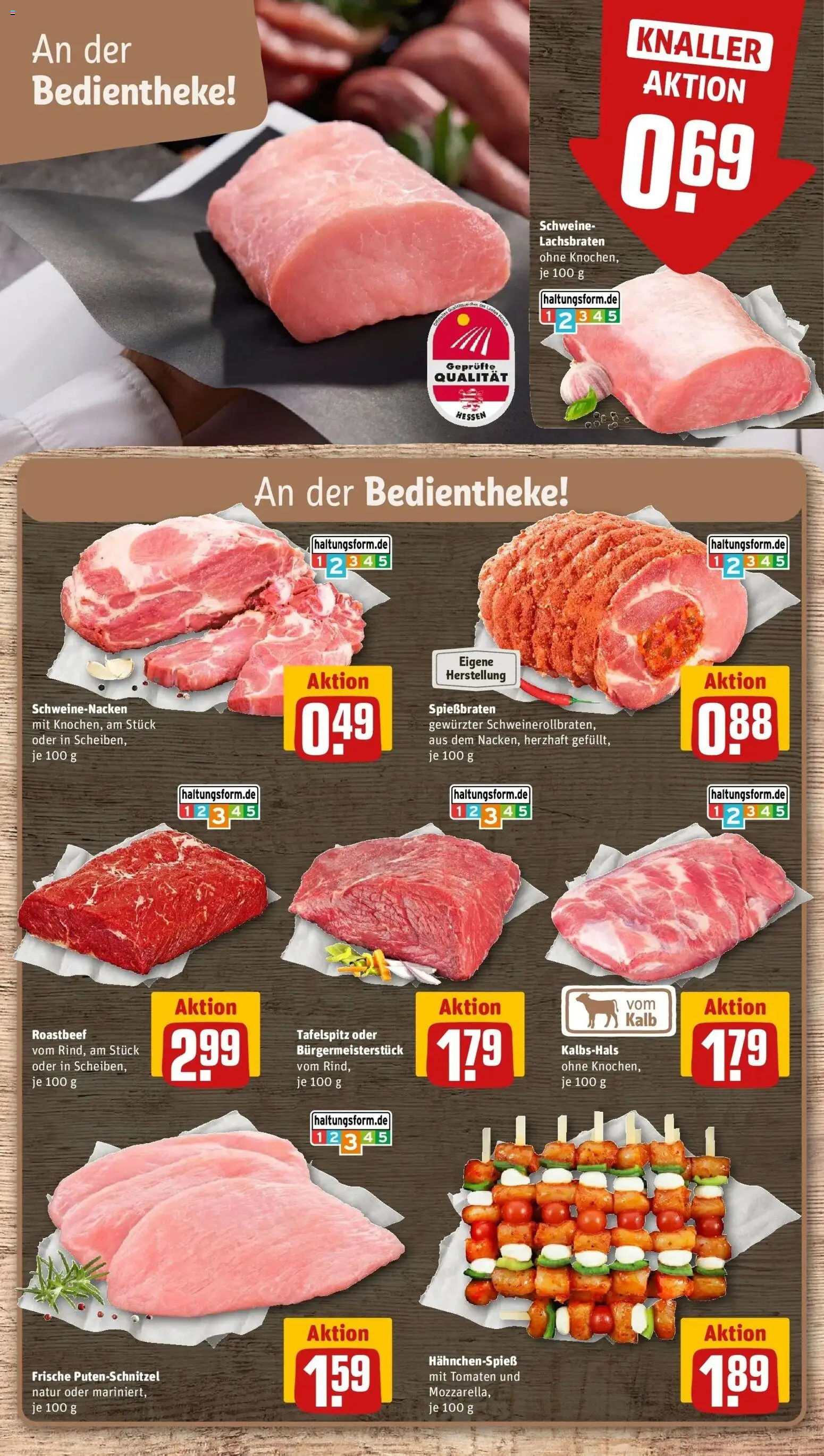 REWE Prospekt ab 05.10.2026 zum Blättern » Angebote | Seite: 10 | Produkte: Tafelspitz, Schweinenacken, Roastbeef, Putenschnitzel