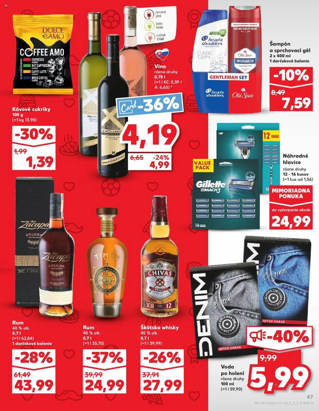 Nové Kaufland akcie – leták je platný od 05.06.2025 | Strana: 47 | Produkty: Regál, Cukríky, Rum, Head & Shoulders