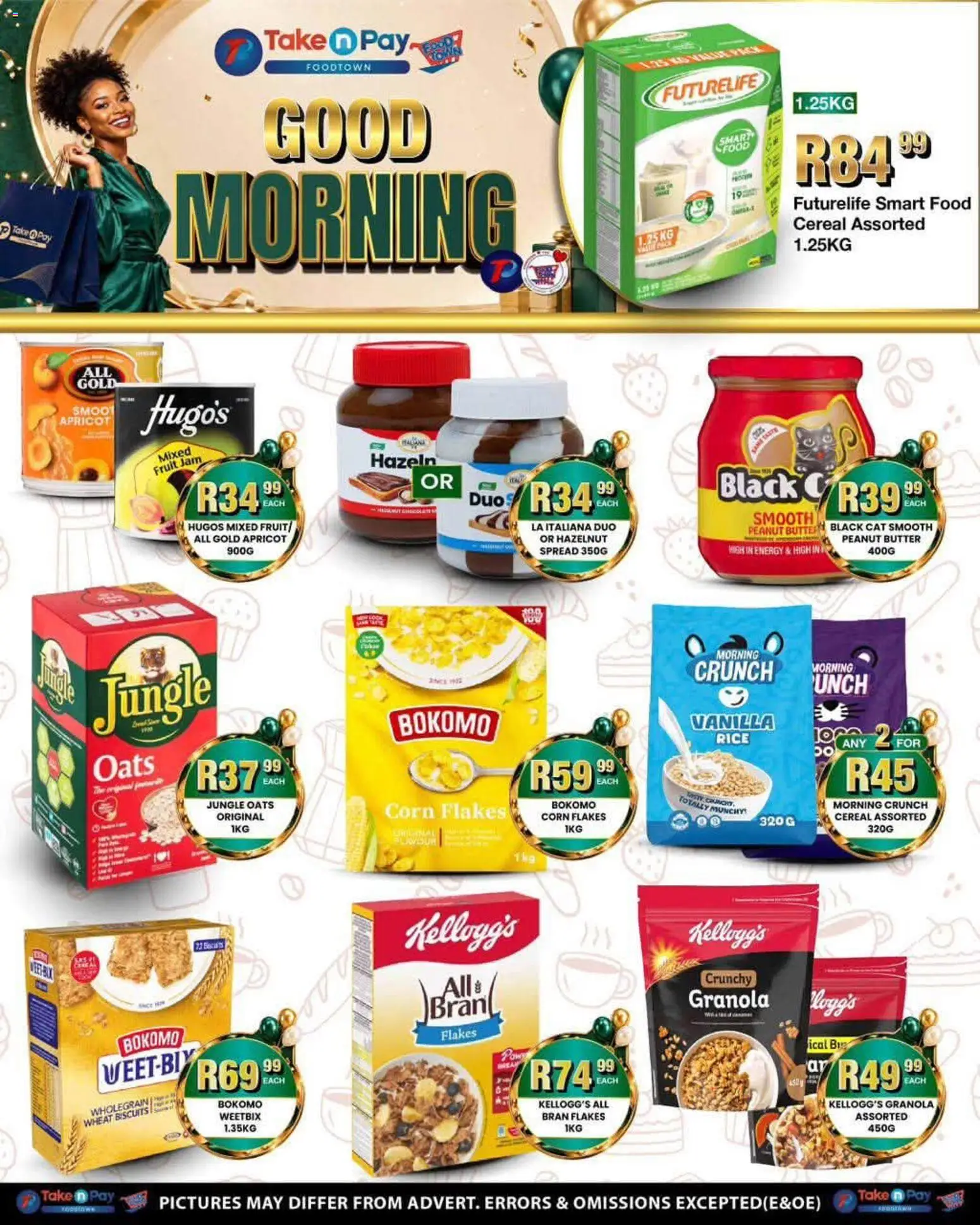 New Take n Pay catalogue – valid from 31/08/2026 | Page: 10 | Products: Corn flakes, Biscuits, Flakes, Fruit