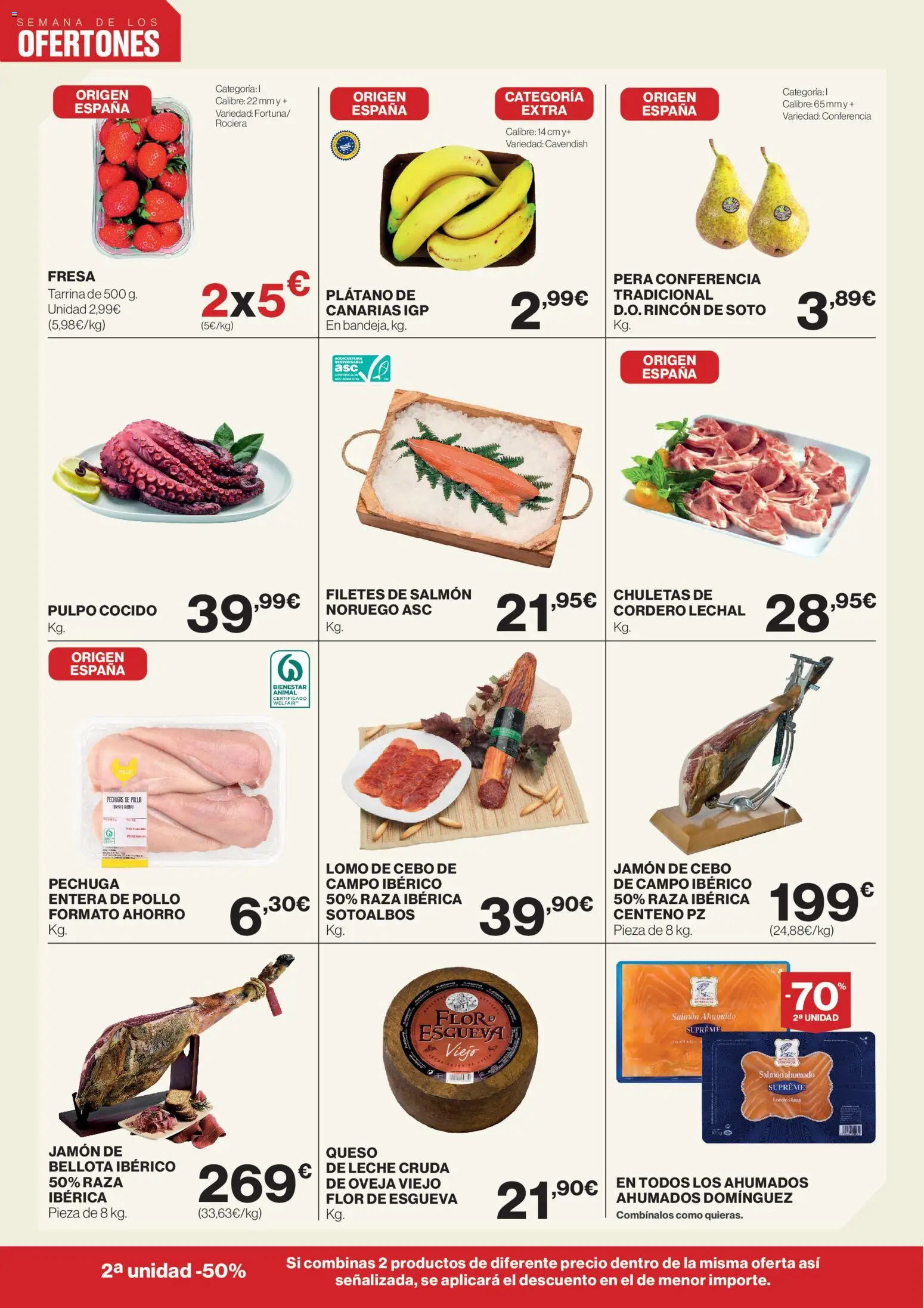El Corte Inglés ofertas │ válido desde el 13.04.2026 | Página: 2 | Productos: Chuletas de cordero, Queso, Salmón ahumado, Φίλτρο καφέ