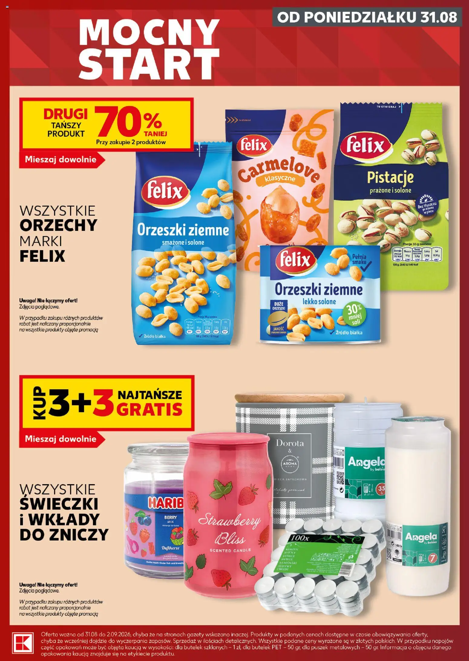 Kaufland Polsko leták - Mocny start od 31.08.2026 | Strana: 9 | Produkty: Felix, Cukr, Kinder
