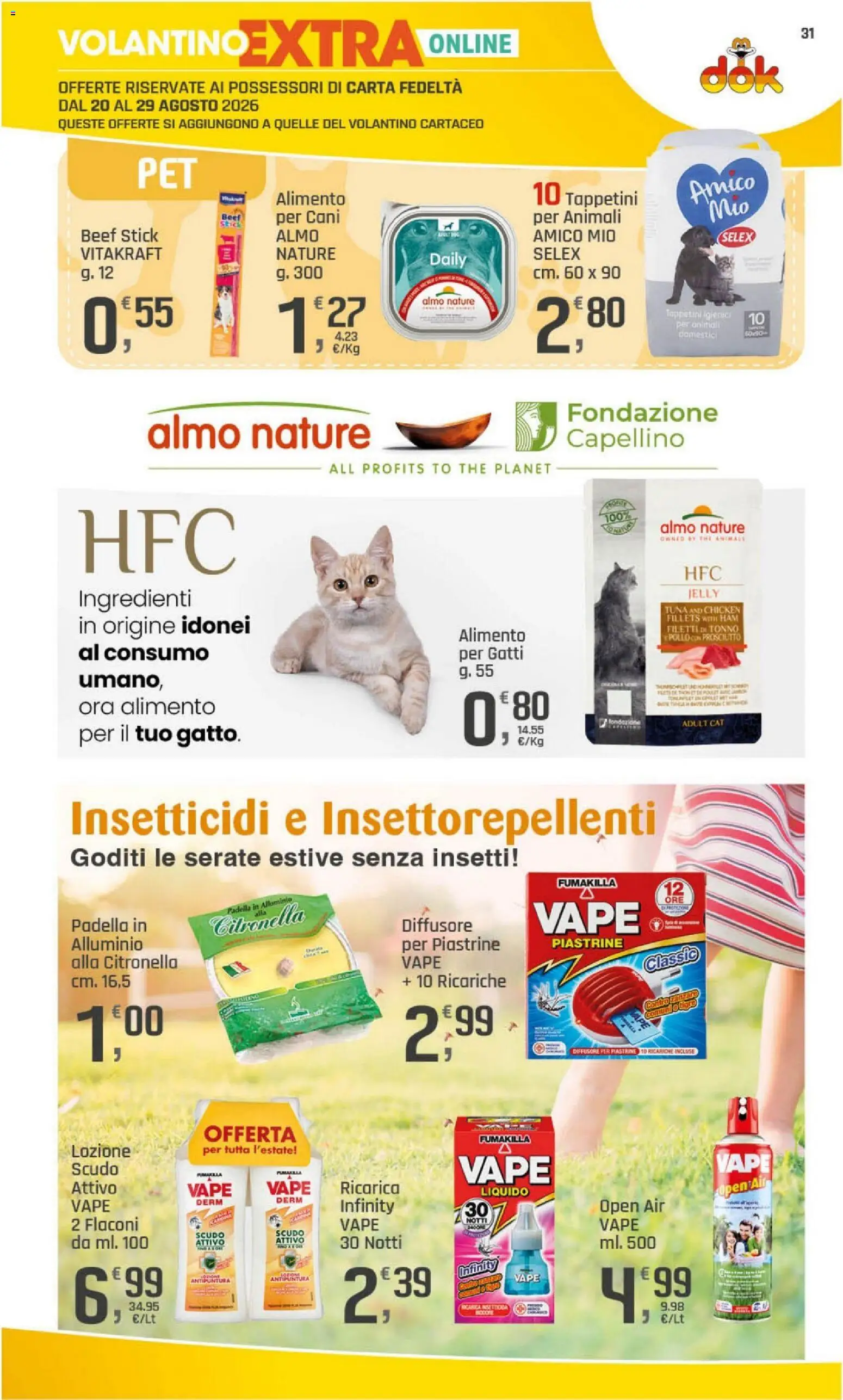 Volantino DOK del 20/08/2026 | Pagina: 31 | Prodotti: Pollo, Citronella, Ingredienti, Padella