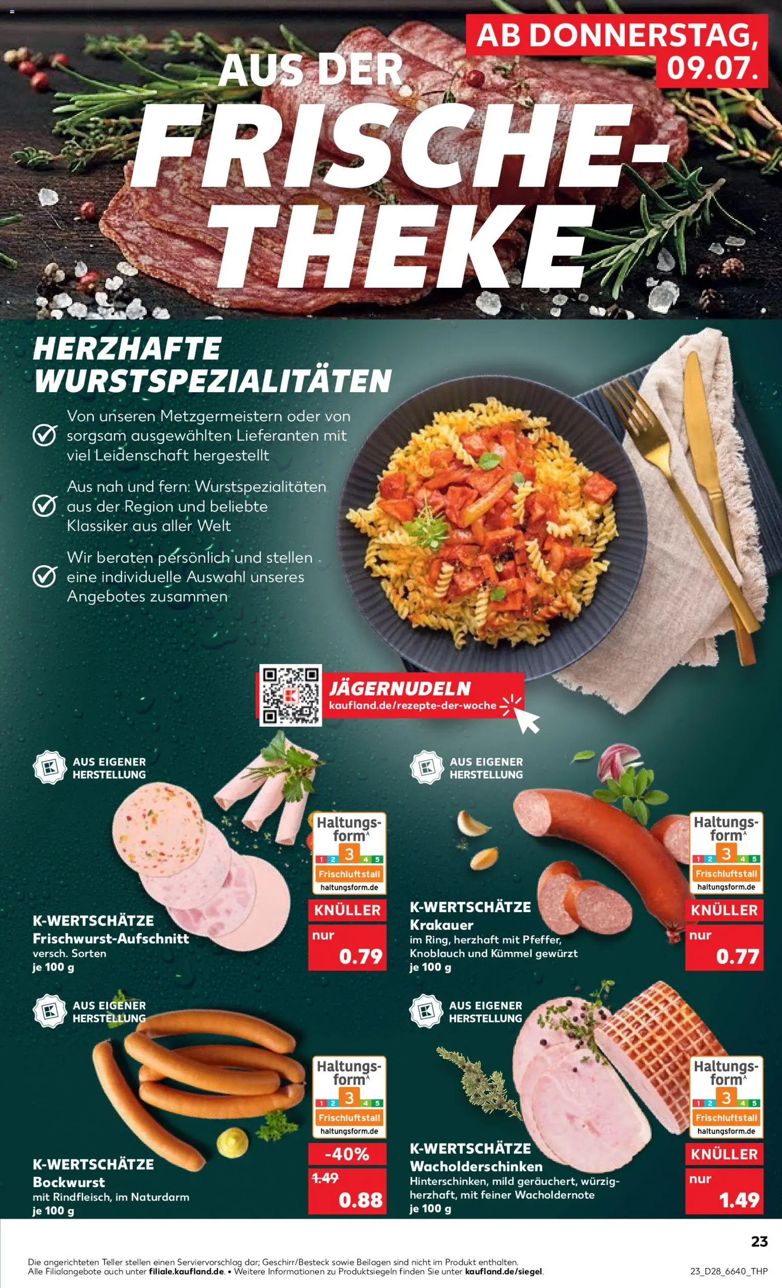 Kaufland Německo leták od 09.07.2026 | Strana: 23 | Produkty: Forma