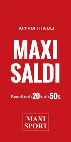 Anteprima del volantino Maxi Sport valido a partire dal 01/07/2026