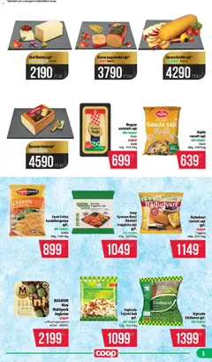 COOP - Mini & Abc & Szuper / Nyírzem - amely érvényes a következő dátumtól: 2026.07.16. | Oldal: 3 | Termékek: Magnum, Pisztácia, Gouda, Reszelt sajt