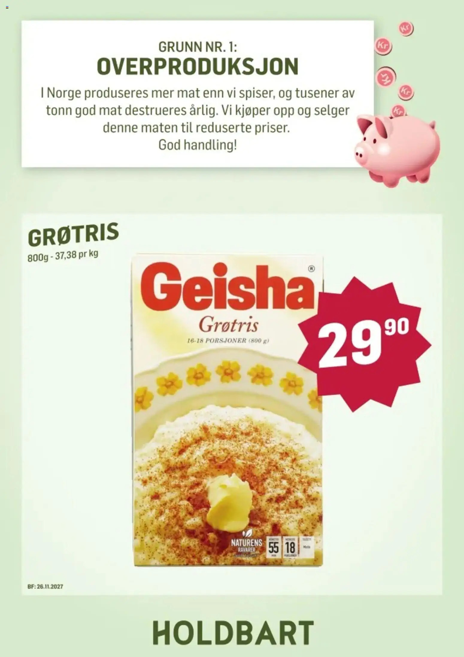 {H1} | Side: 4 | Produkter: 1, Grøtris, Mat