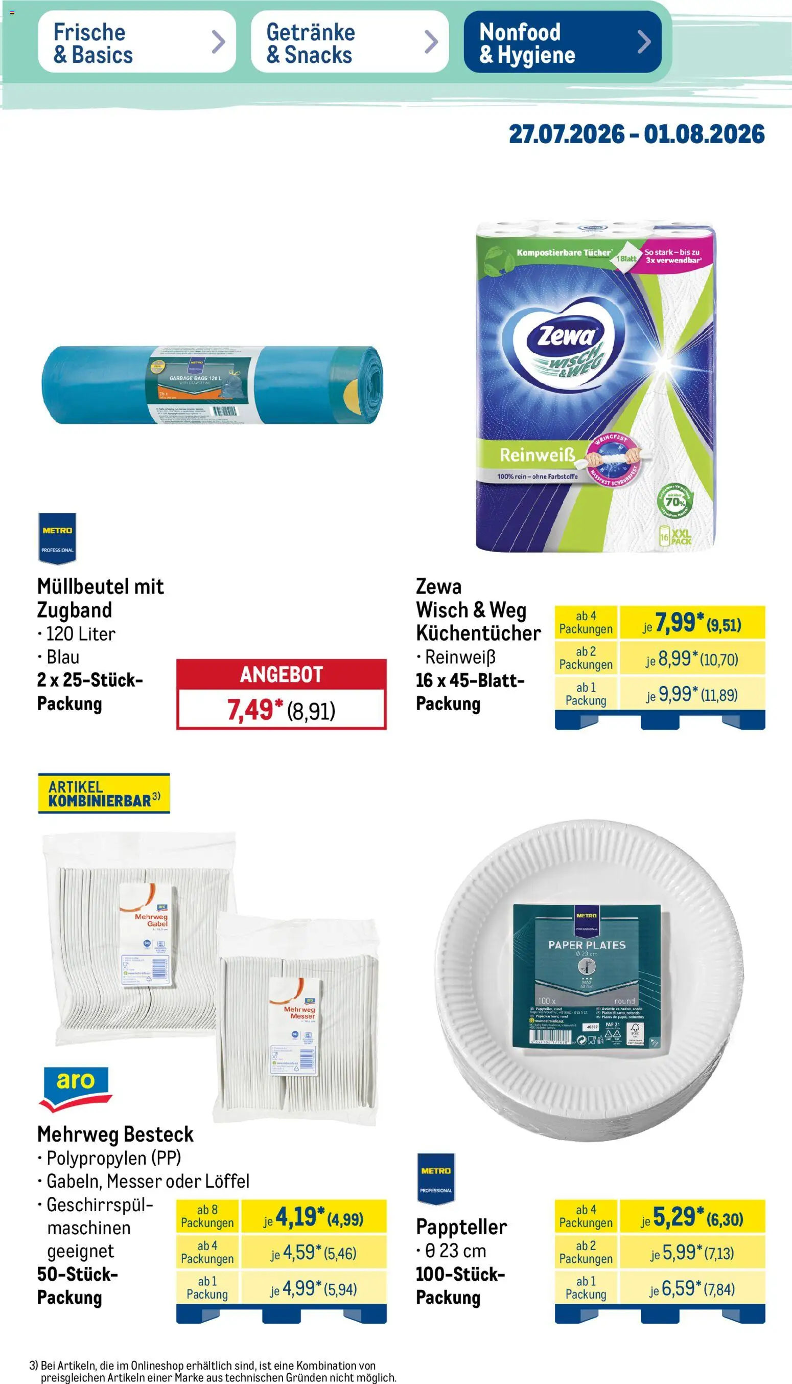 Metro NonFood-Angebote – gültig ab 27.07.2026 | Seite: 4 | Produkte: Zewa