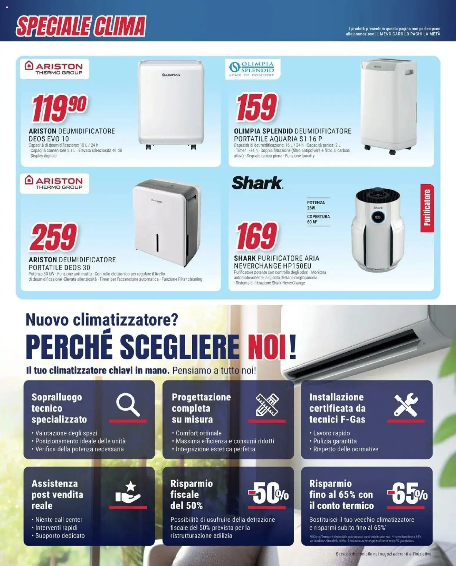 Volantino Trony del 04.03.2026 | Pagina: 14 | Prodotti: Climatizzatore, Deumidificatore, Purificatore aria, Tanica