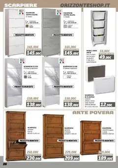 Anteprima del volantino Orizzonte Mobile catalogo valido a partire dal 16/01/2026 | Pagina: 20 | Prodotti: Mobile, Scarpiera, Specchio