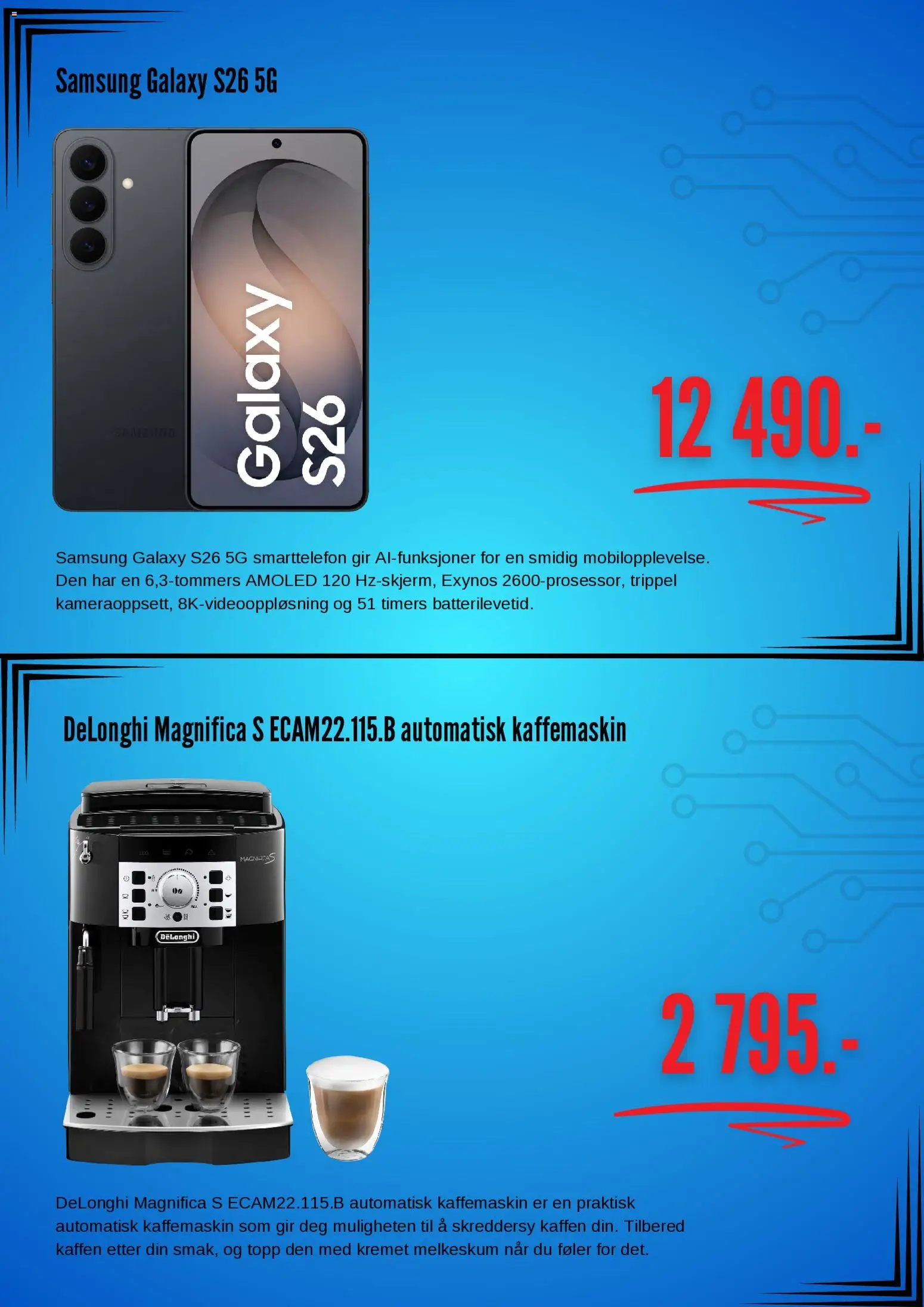{H1} | Side: 3 | Produkter: Automatisk kaffemaskin, Smarttelefon, Kaffemaskin, Topp