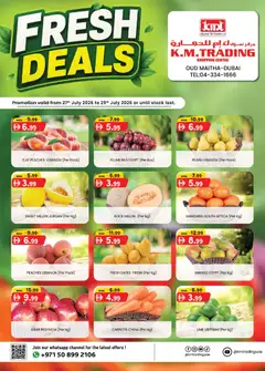 Preview of KM Trading catalogue Fresh Deals valid from 27 Jul, 2026