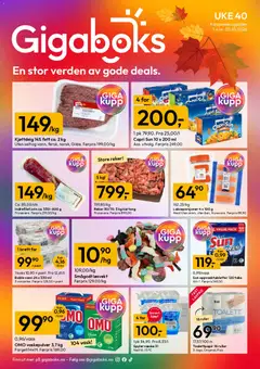 Forhåndsvisning av Gigaboks kundeavis gyldig fra 28/09/2026