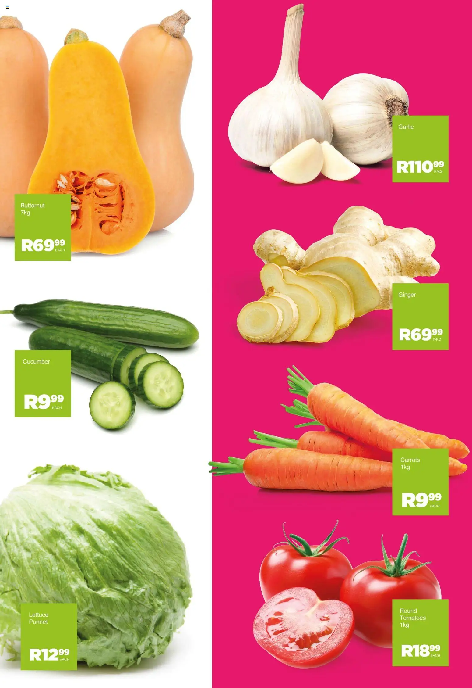 New Save catalogue – valid from 09/10/2026 | Page: 3 | Products: Tomatoes, Carrots, Garlic, Lettuce
