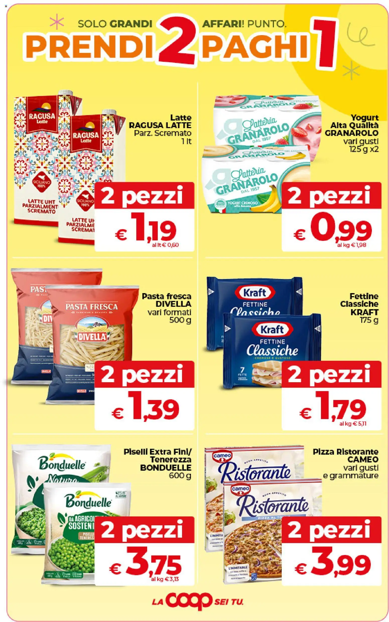 Volantino Ipercoop del 09.06.2026 | Pagina: 2 | Prodotti: Yogurt, Pizza, Latte, Pasta