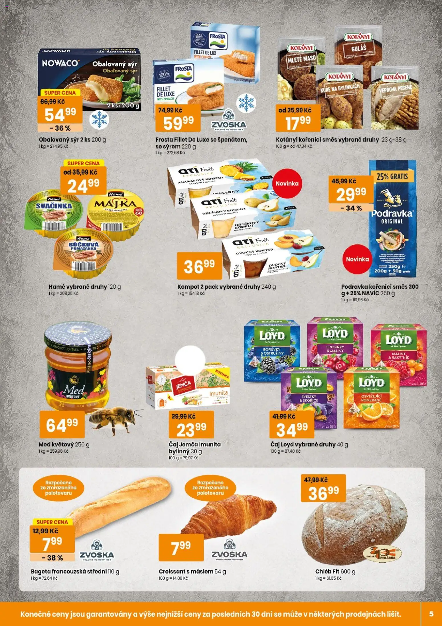 Tempo leták od 23.09.2026 | Strana: 5 | Produkty: Kompot, Chléb, Pekárna, Croissant