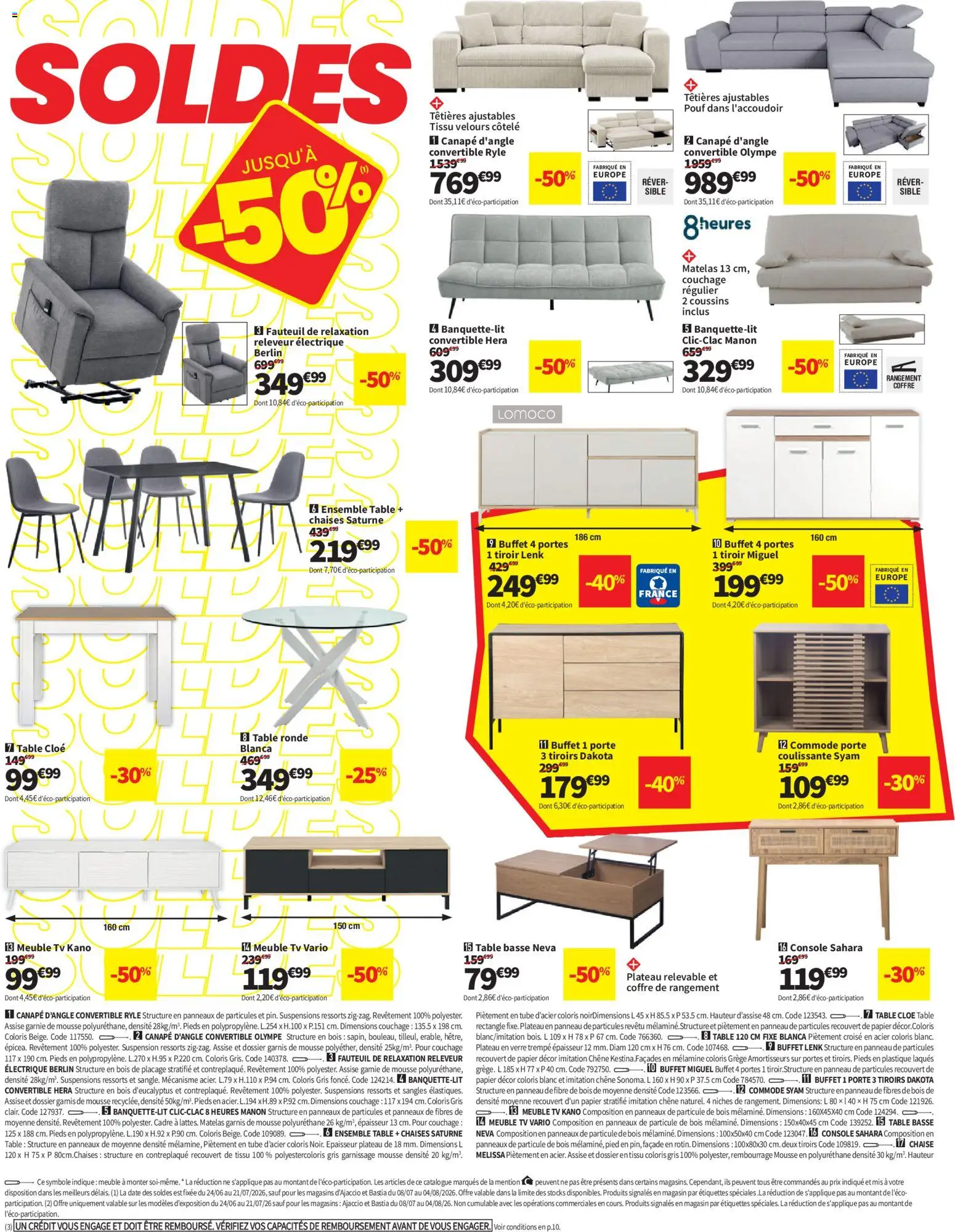 {H1} | Page: 2 | Produits: Porte, Canapé, Fauteuil, Tiroirs