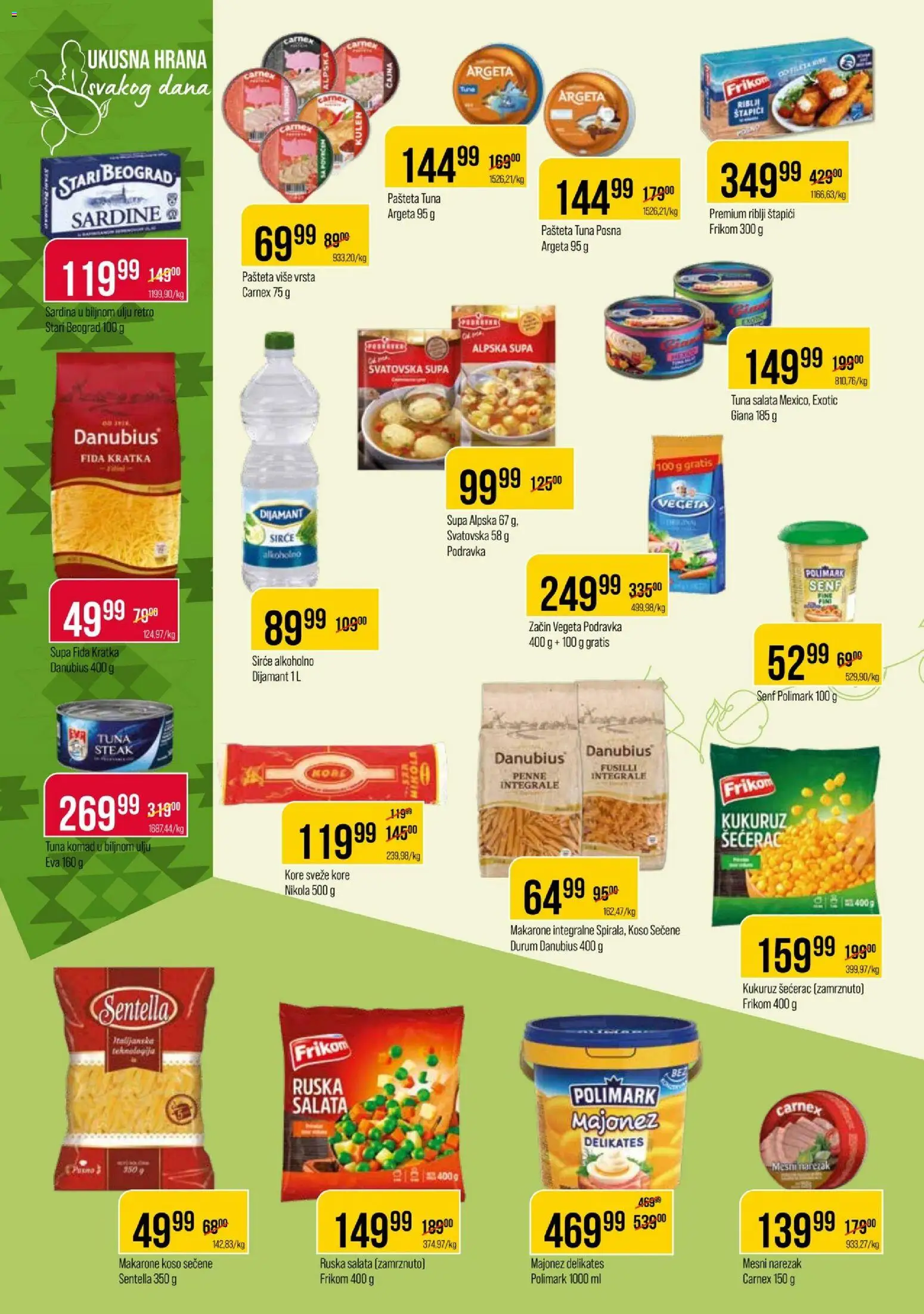 Metalac Proleter katalog - važi od 21.10.2026 | Strana: 6 | Proizvode: Tuna, Narezak, Podravka, Sardine