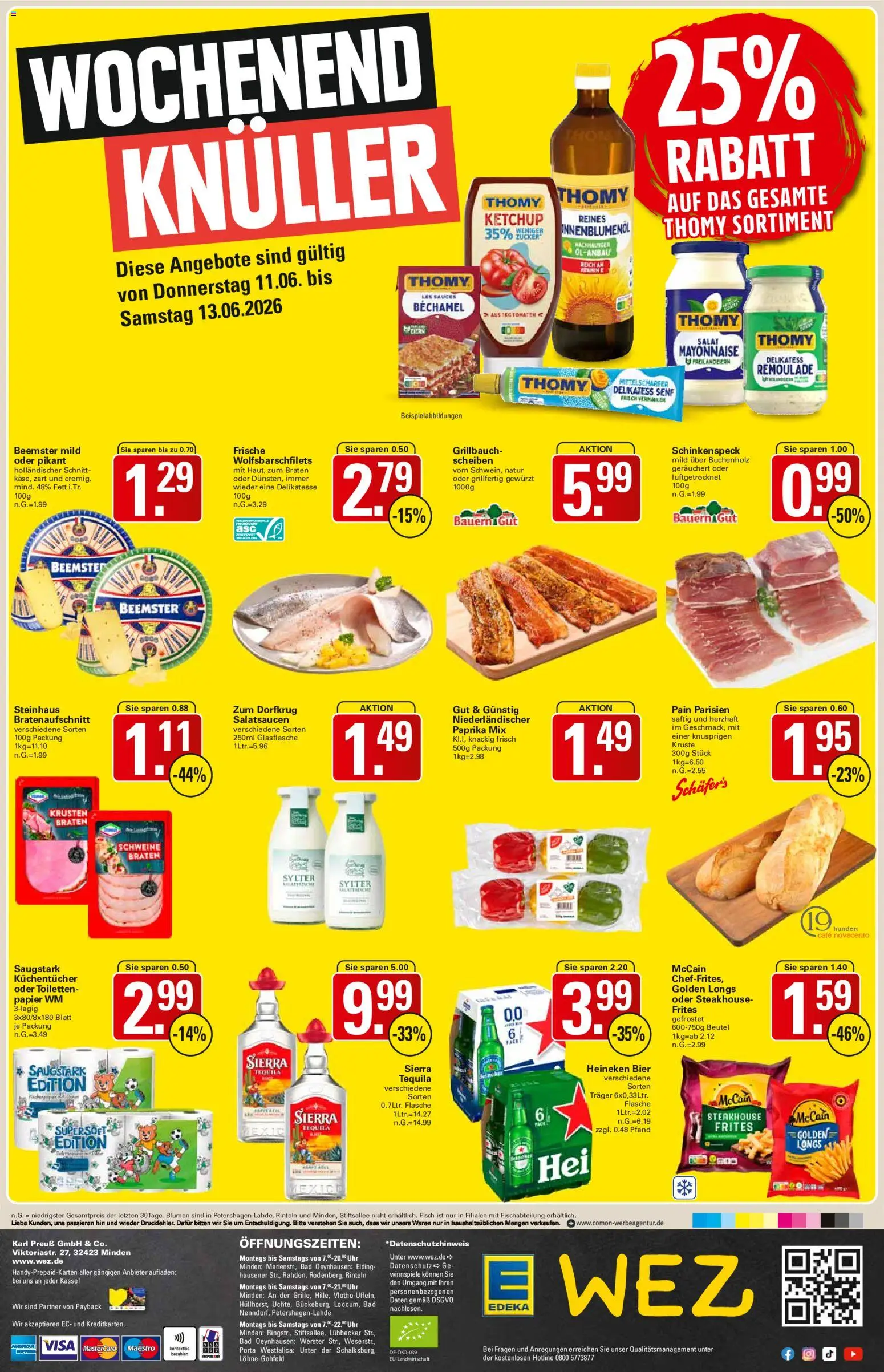 WEZ Prospekt – gültig ab 08.06.2026 | Seite: 18 | Produkte: McCain, Tequila, Mayonnaise, Salat