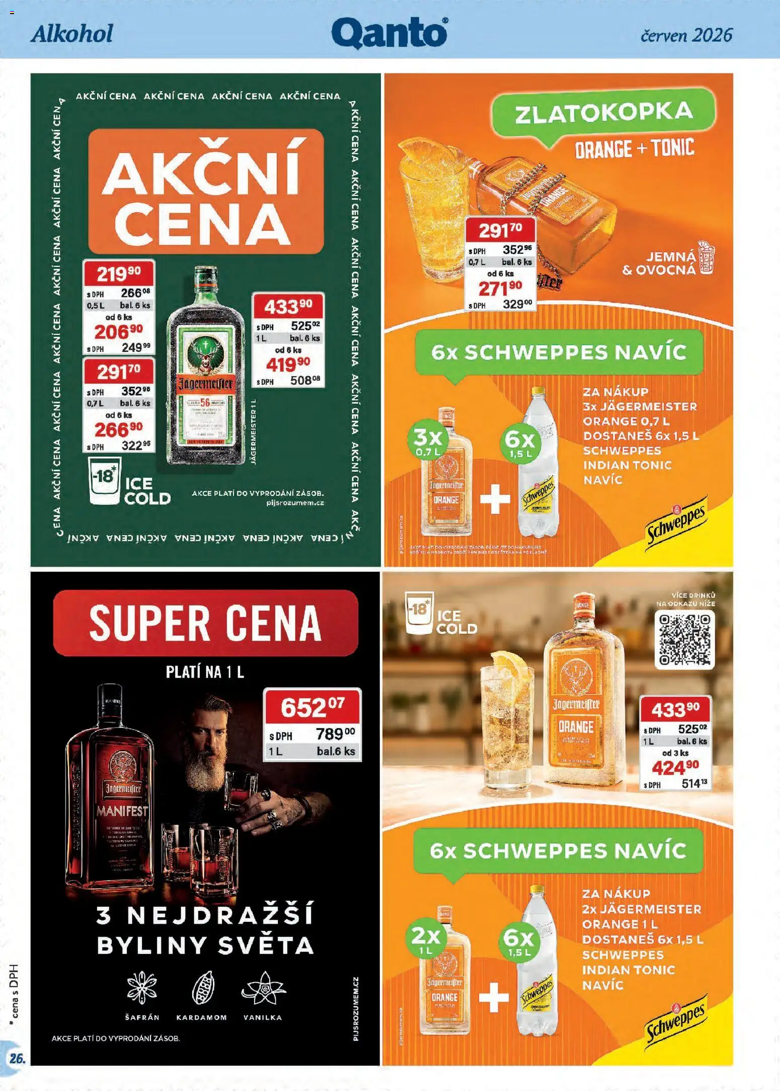 Astur & Qanto leták - Velkoobchod 06/2026 od 01.06.2026 | Strana: 26 | Produkty: Kardamom, Jägermeister, Tonic, Šafrán