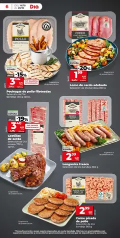 Vista previa POLLO FILETES DE PECHUGA, Filetes de pechuga de pollo válido desde el 14/10/2026 | Página: 6