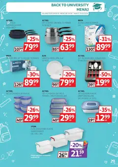 Ofertele Auchan valabile de la 09.09.2026 | Pagină: 29 | Produse: Caserole, Set tacâmuri, Mâner, Cutie