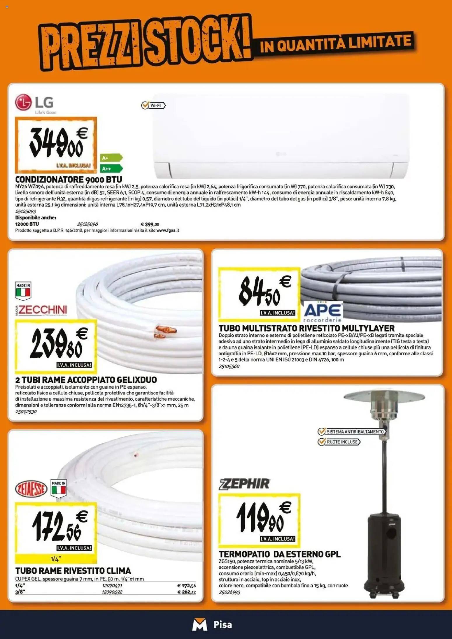 Nuovo TECNOMAT catalogo Pisa dal 27/08/2026 > offerte anteprima 🛍️ | Pagina: 8 | Prodotti: Tubo, Rame, Tubi, Condizionatore