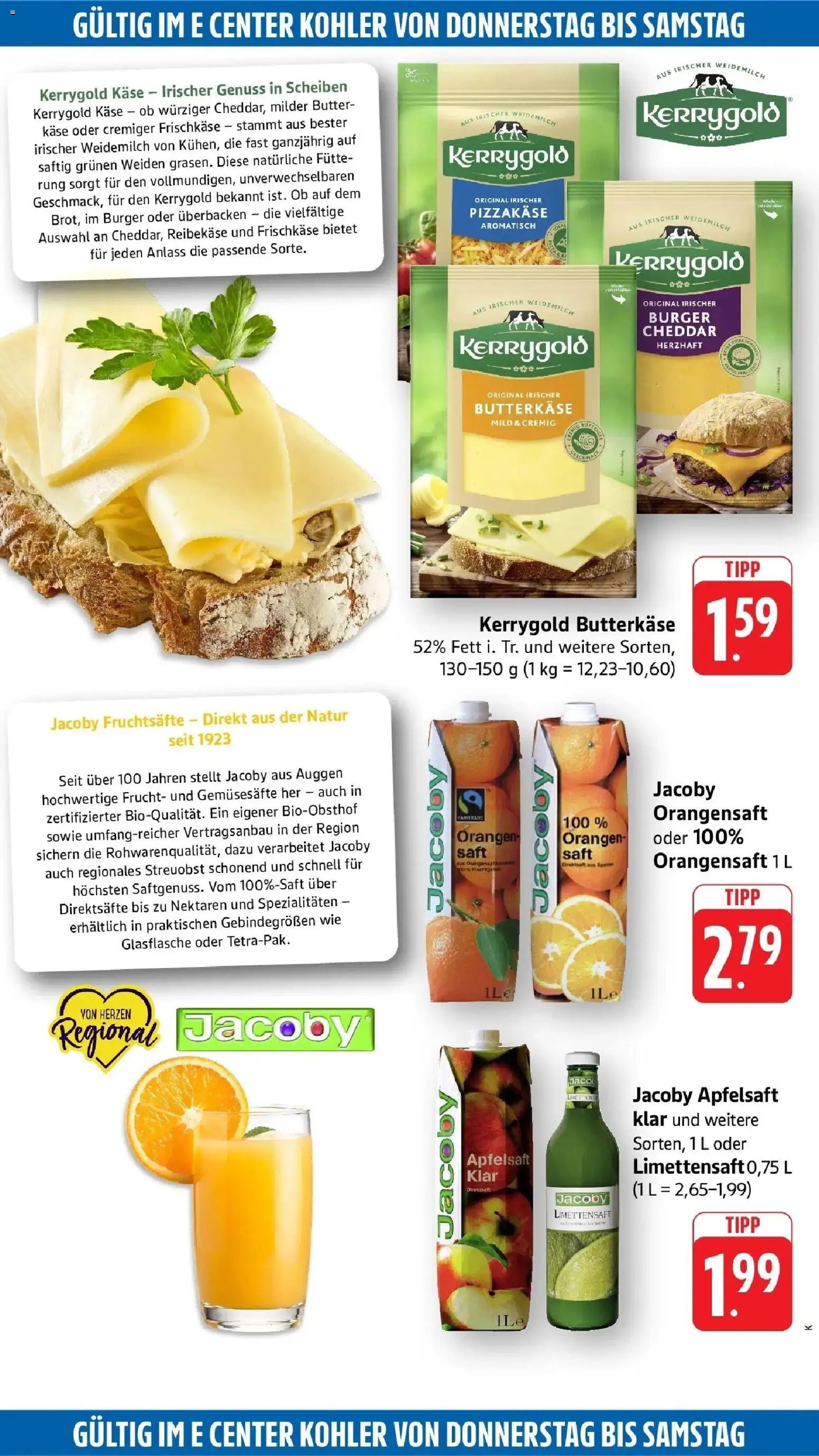 Edeka Prospekt Lahr (ab 07.09.2026) » Angebote Online | Seite: 46 | Produkte: Käse, Orangen, Saft, Reibekase